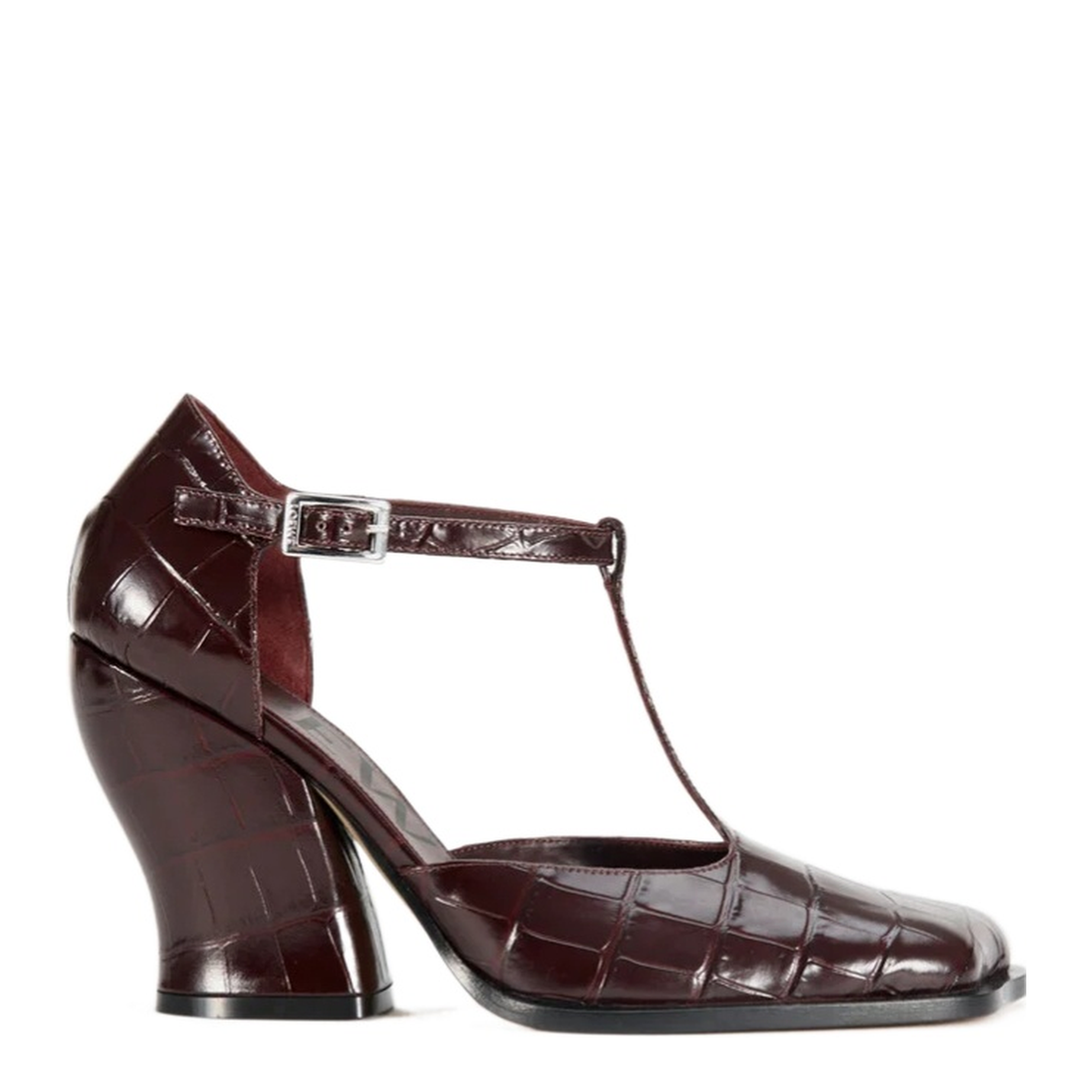 Onda Leather Pumps - Brown - Image 1