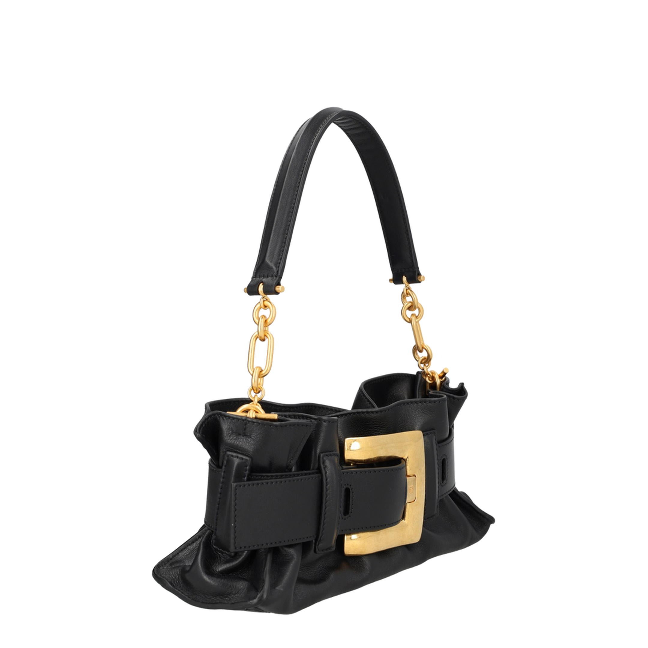 Shoulder Bag Leather Black - Image 2