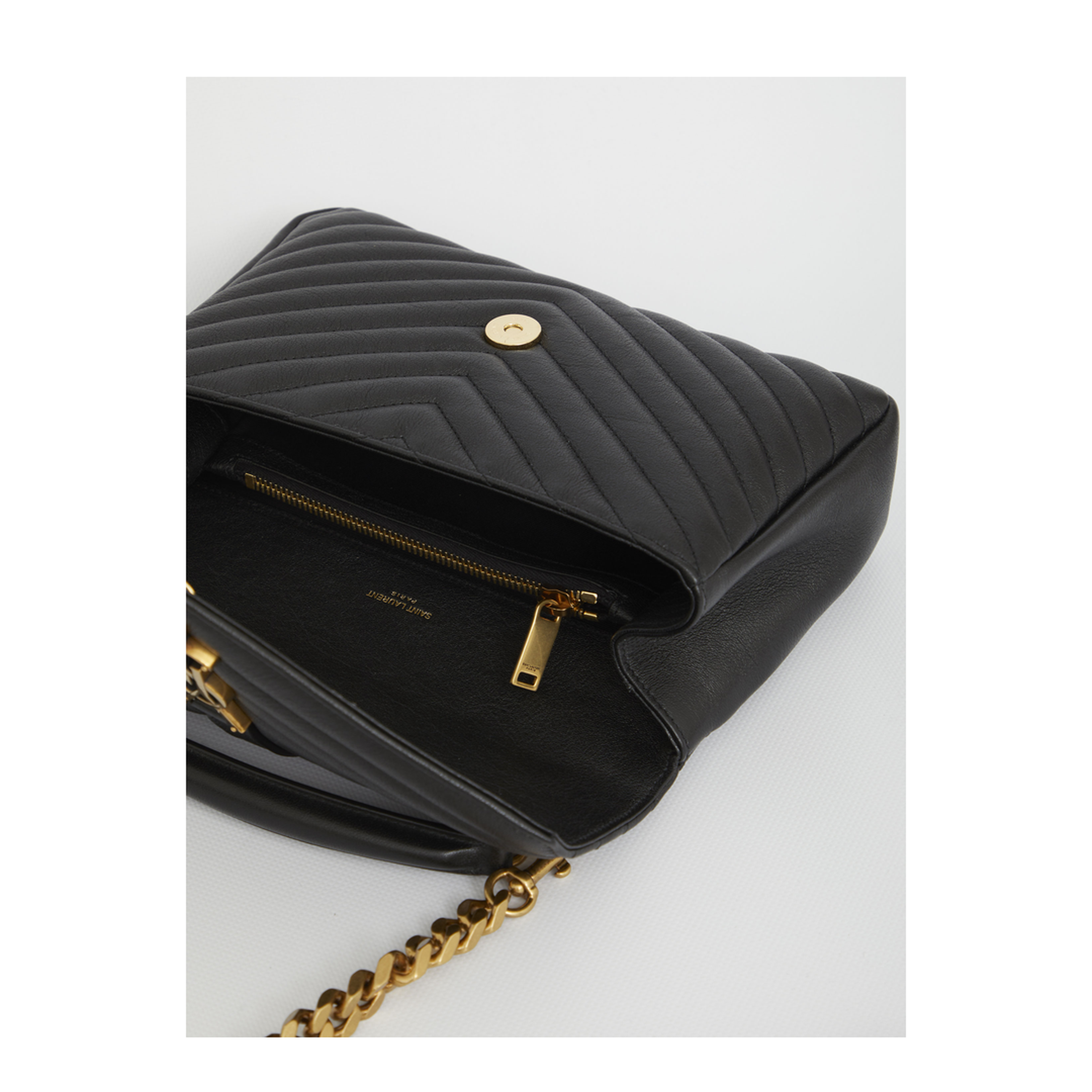 College Medium Quilted Leather Shoulder Bag - Nero - Image 4