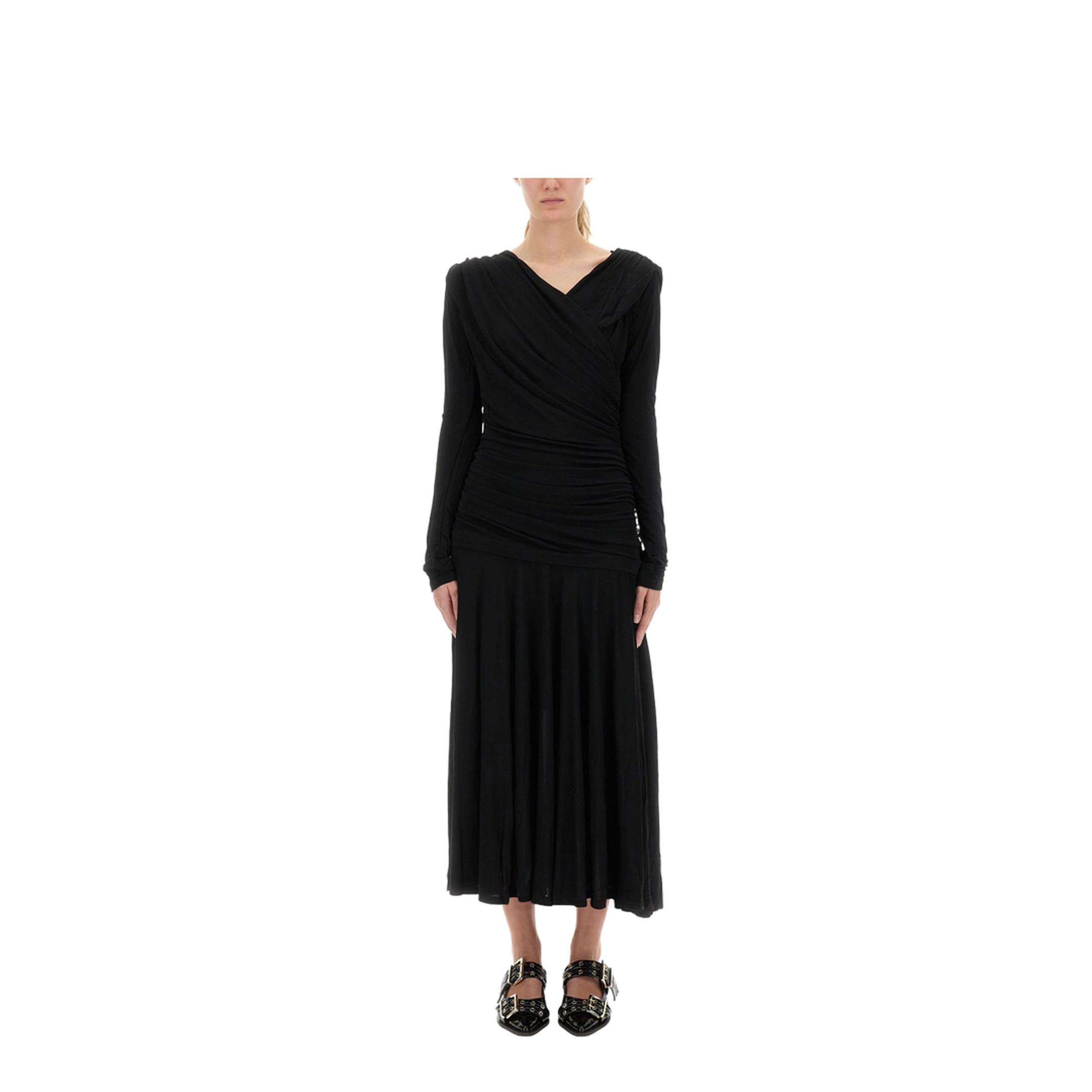 Gathered Midi Dress - Image 1