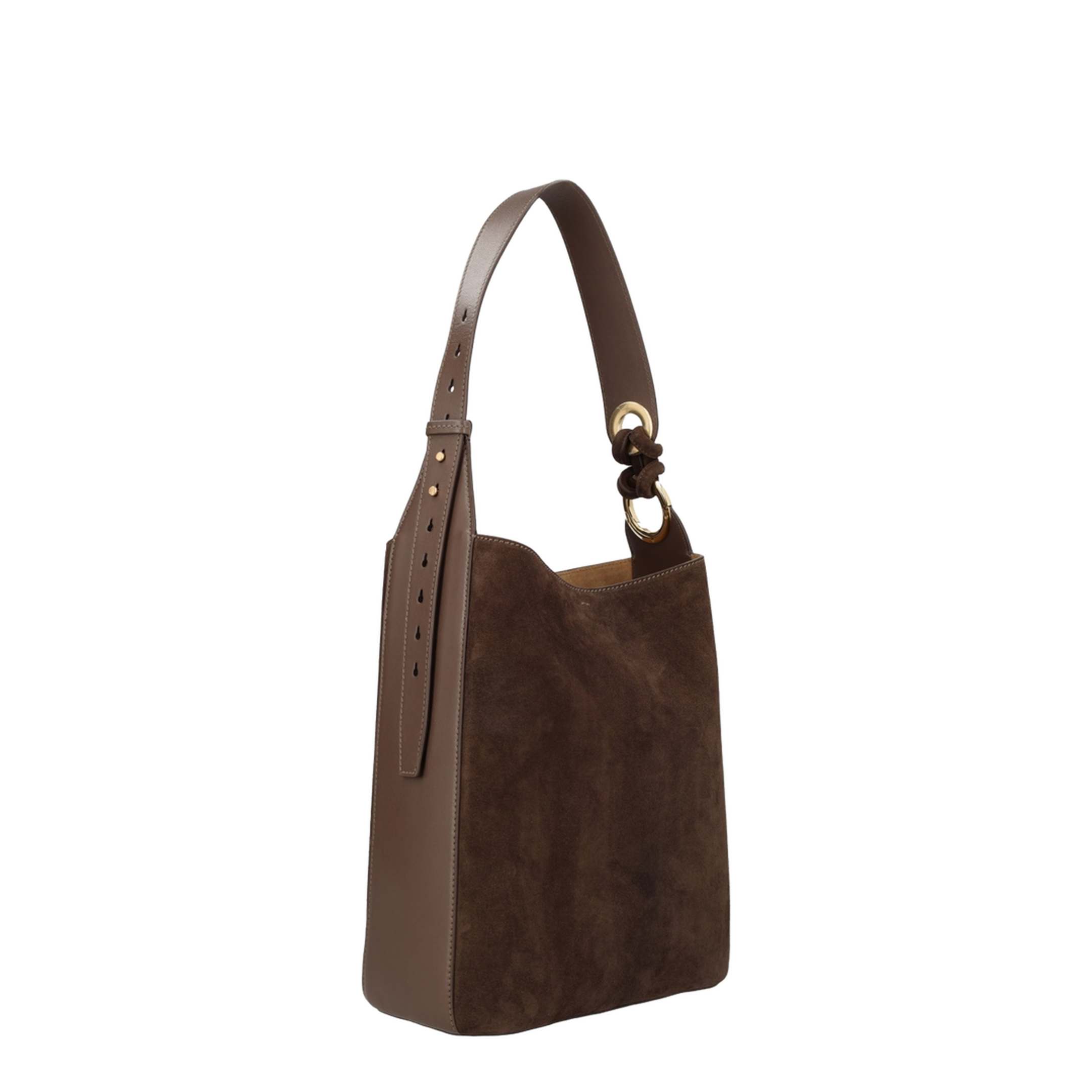 Calf Leather & Suede Tote - Truffle - Image 2