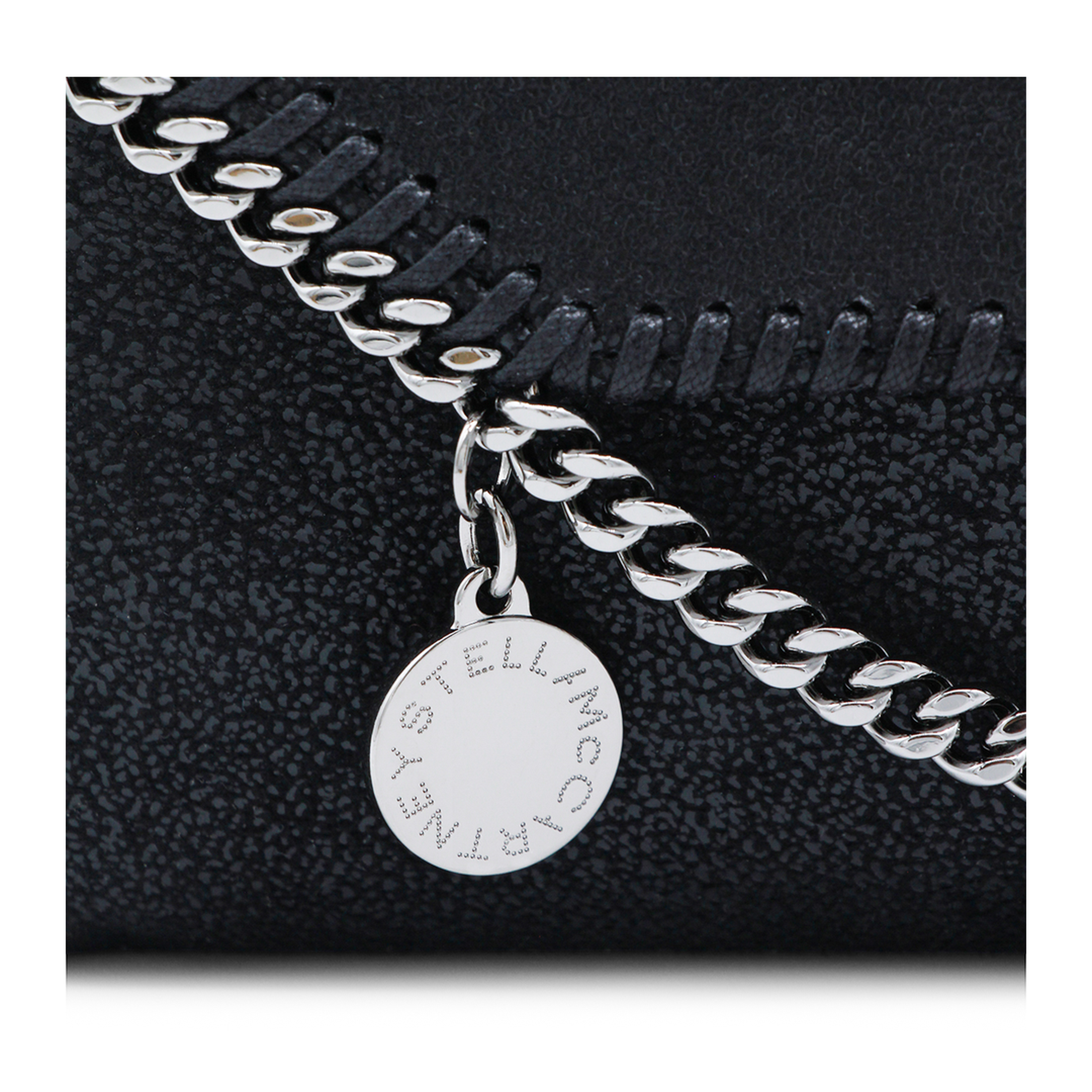 Falabella Matte Shaggy Deer Wallet-On-Chain Crossbody - Black - Image 7