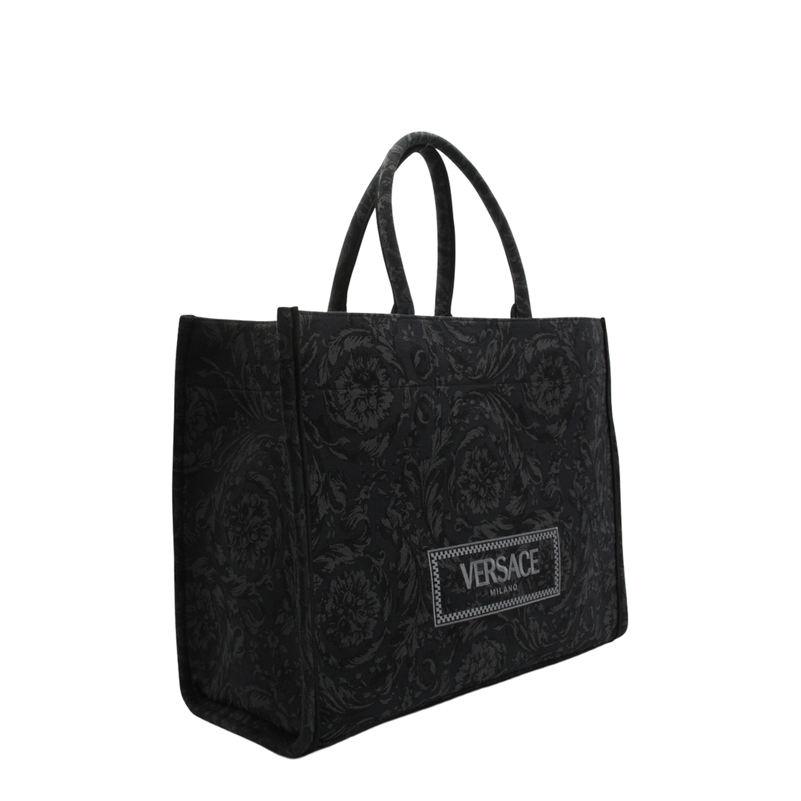 Embroidered Fabric Big Athena Shopping Bag - Image 2