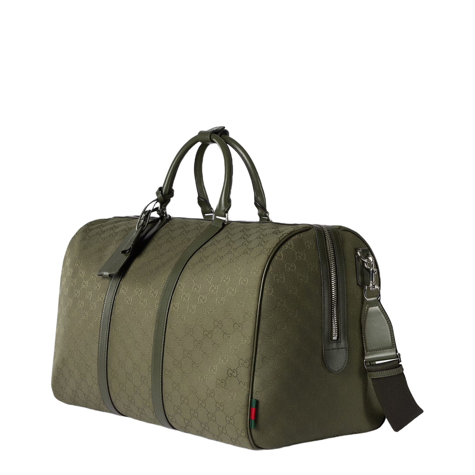 GG Canvas Large Duffle Bag - Forest Green - Image 2
