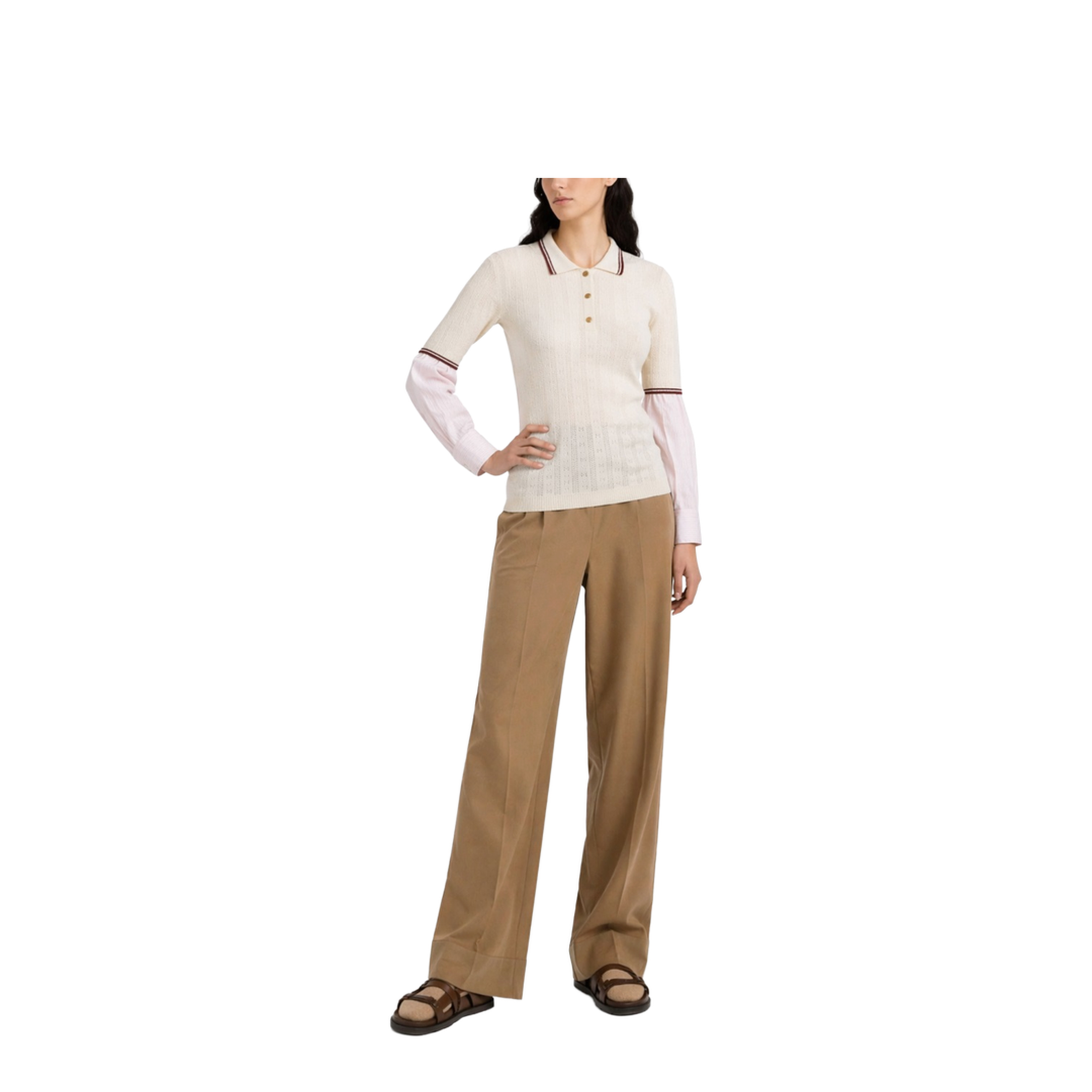 Cotton Tailored Pants - Image 2