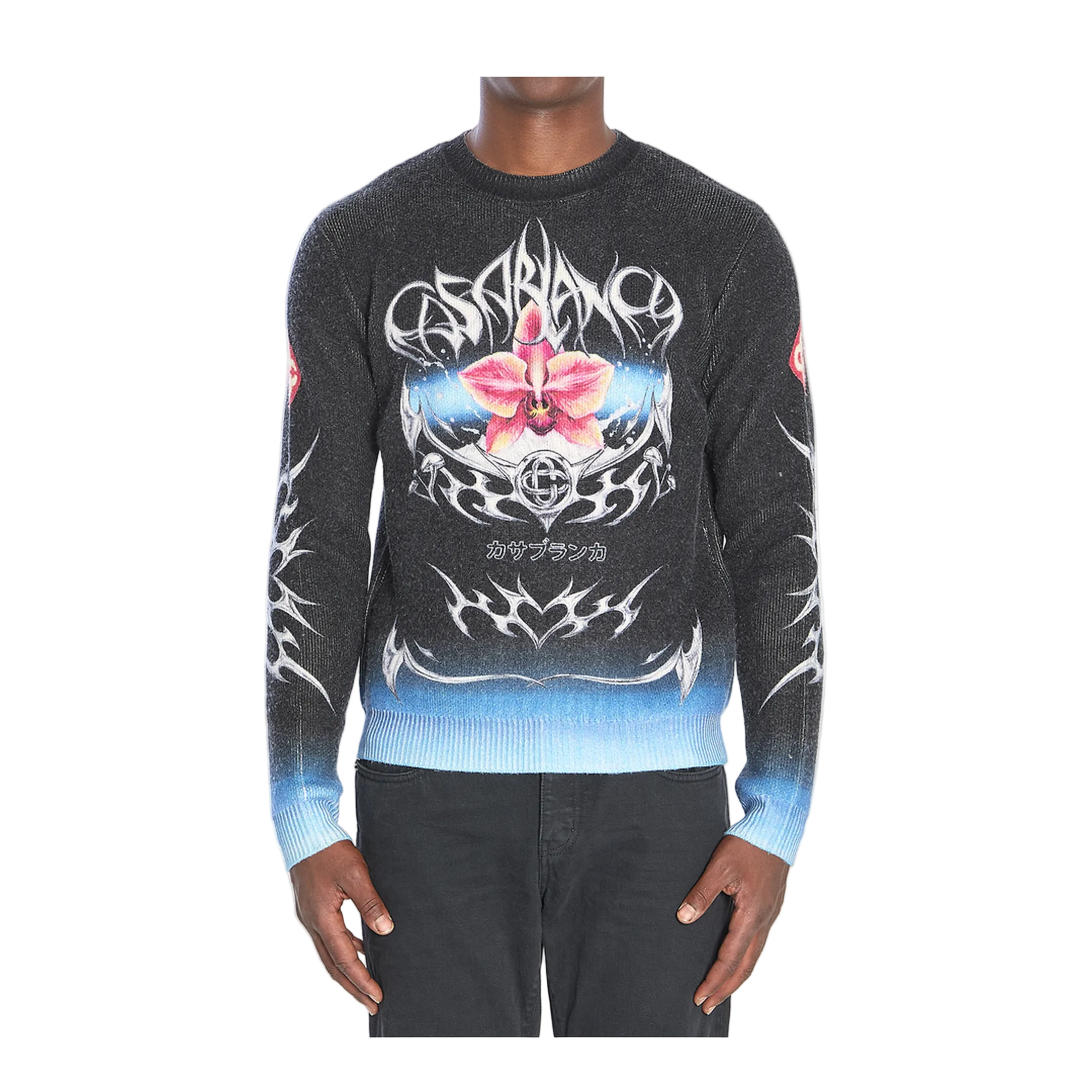 Sweater with Blades Print - Image 1