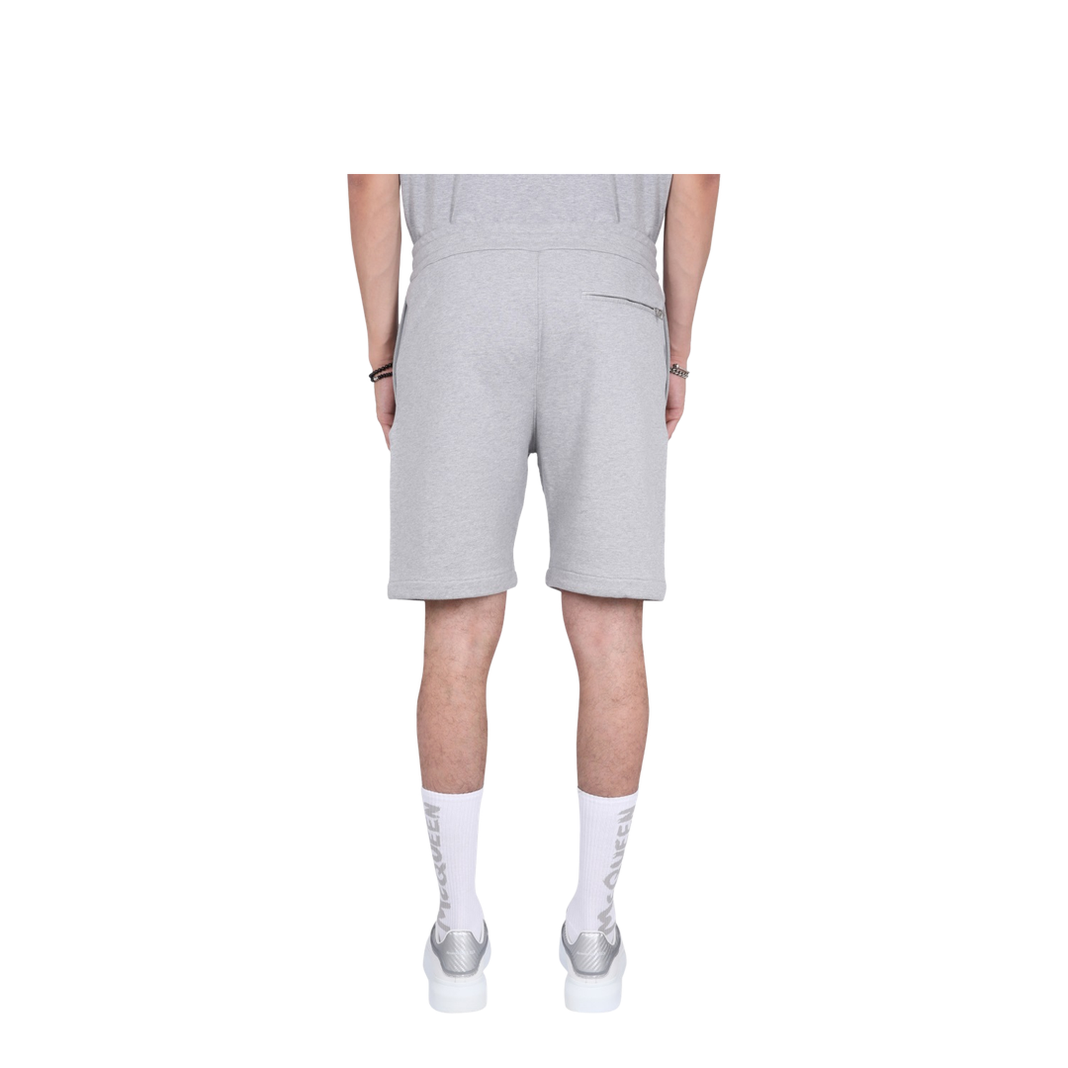 Bermuda Shorts with Graffiti Logo Print - Image 4