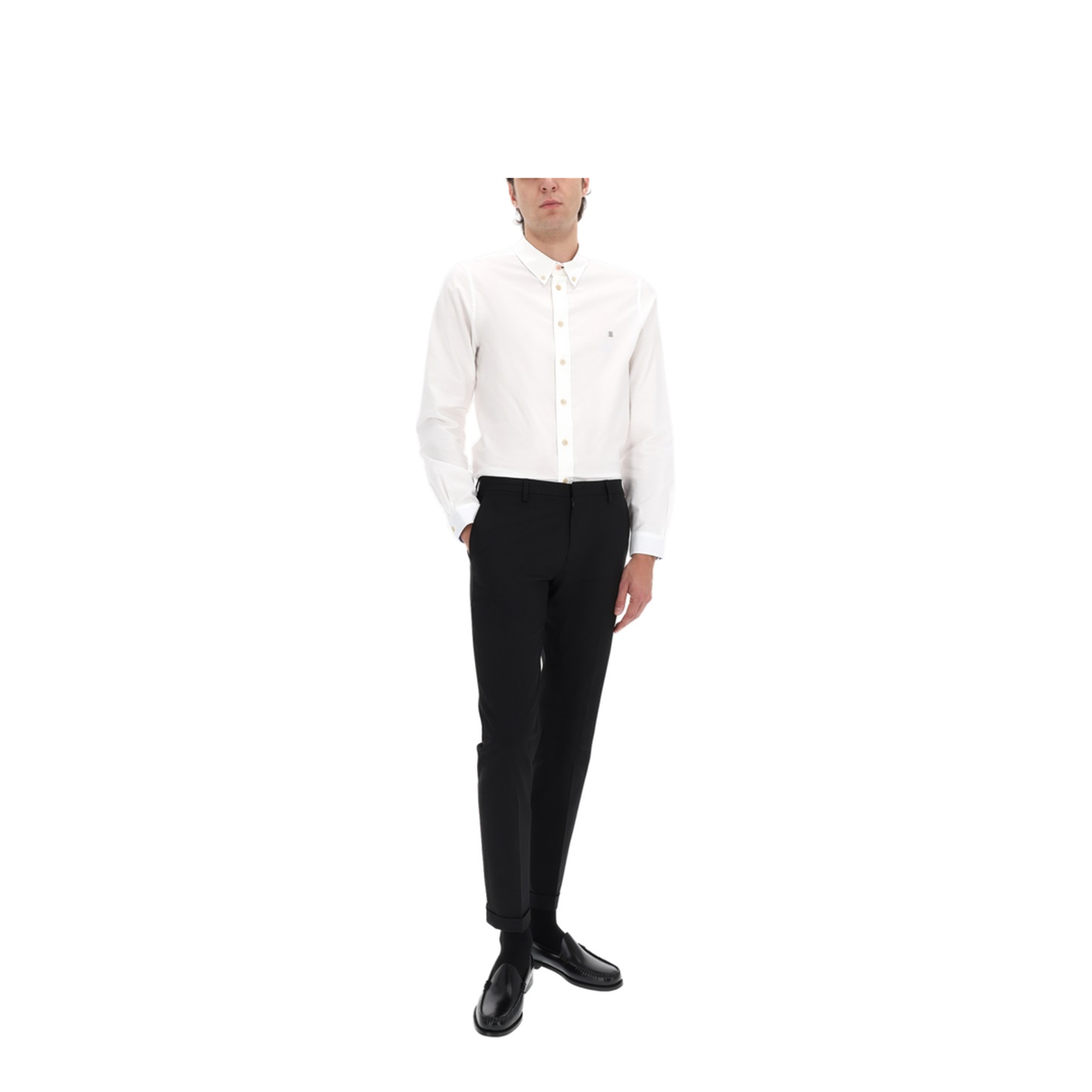 Cotton Tailored Pants - Image 2