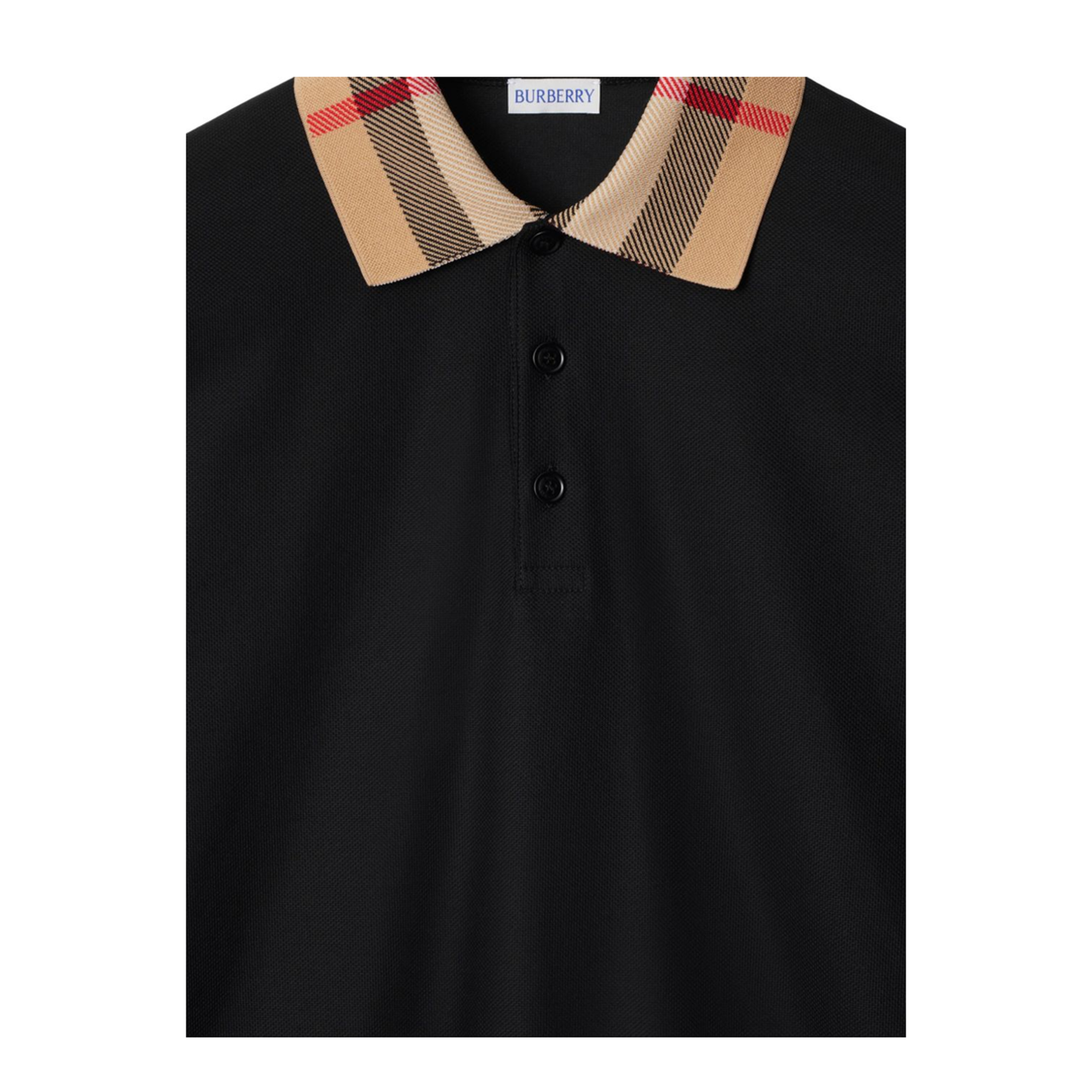 Beige Polo Shirt With Long Sleeves - Image 4
