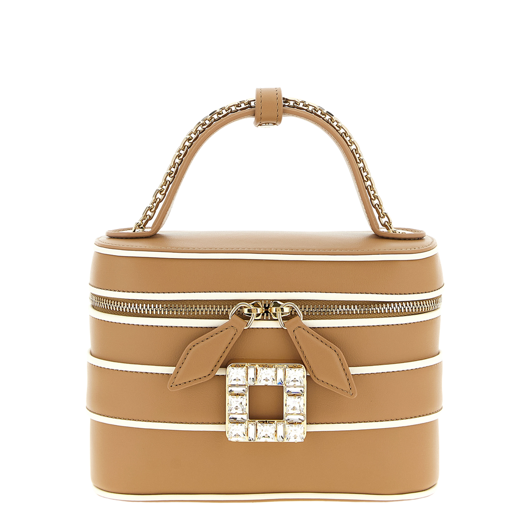 Vanity Très Vivier Micro Bag in Leather - Camel - Image 1
