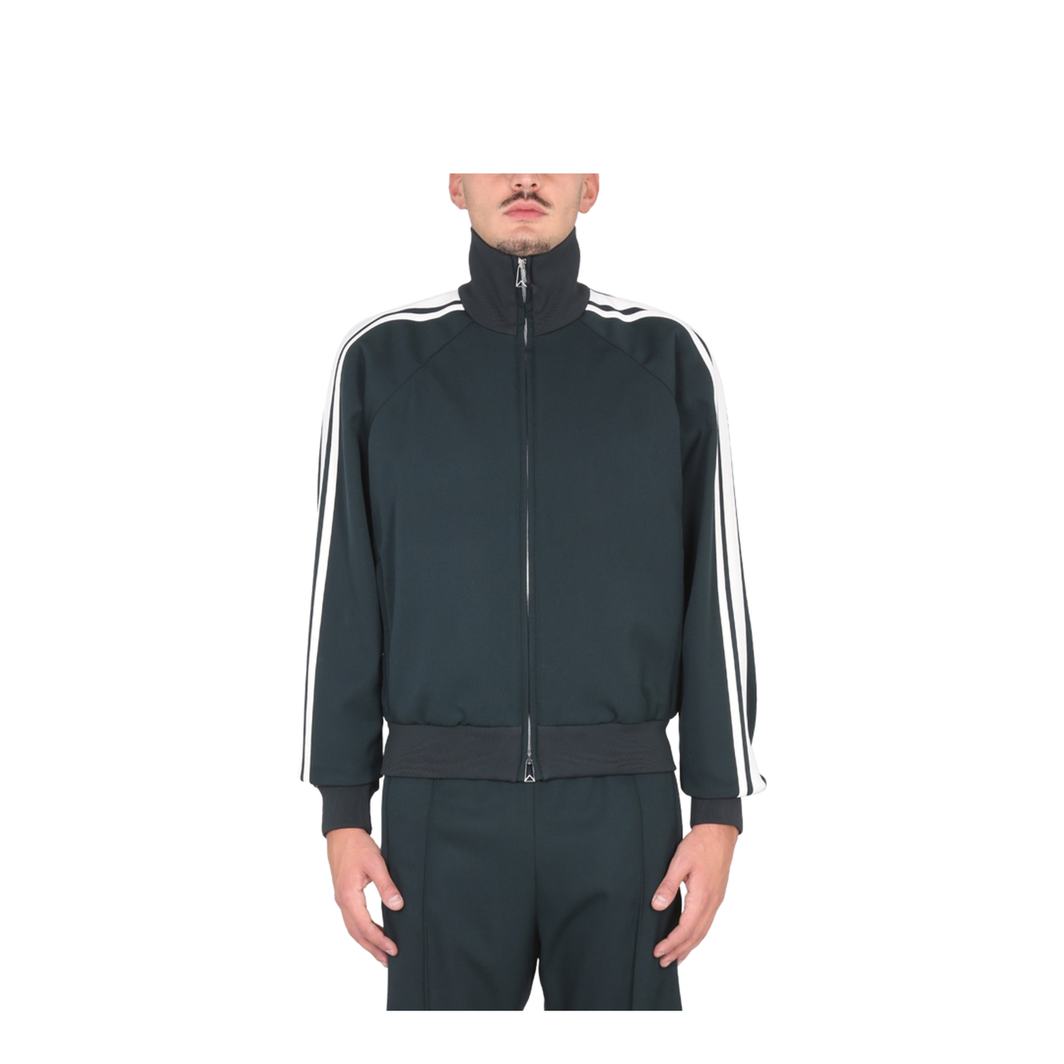 Gray Leather Denim Jacket - Image 1