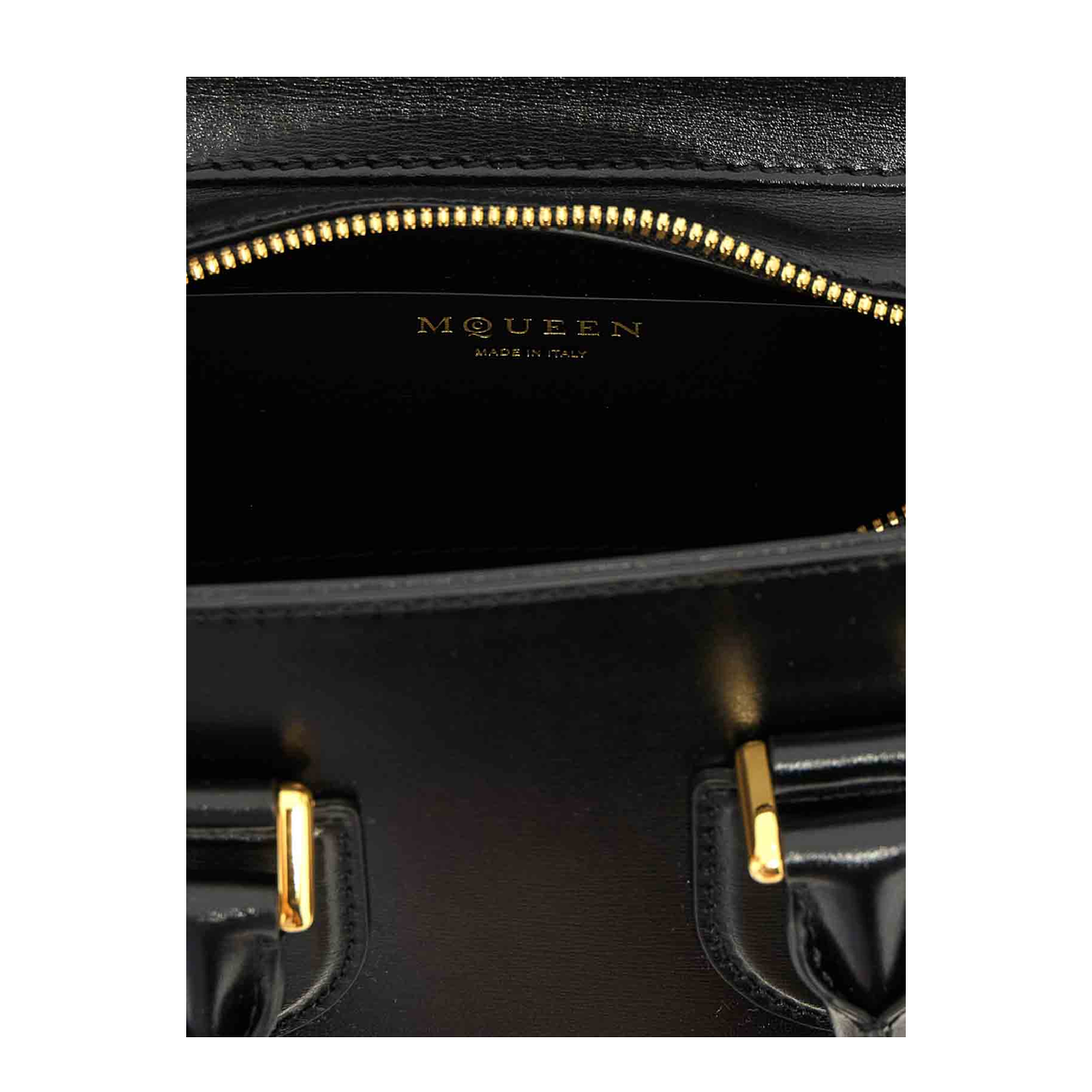 Birdee Mini Calfskin Handbag - Black/Gold - Image 4
