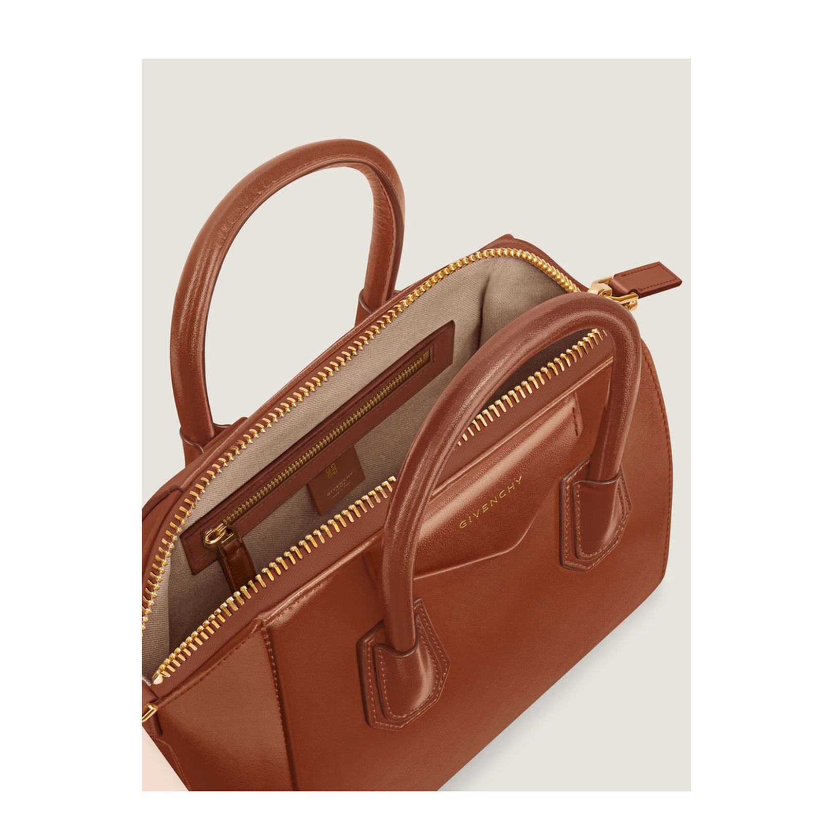 Zipper Closure Tote Bag with Adjustable and Removable Leather Strap - Image 4