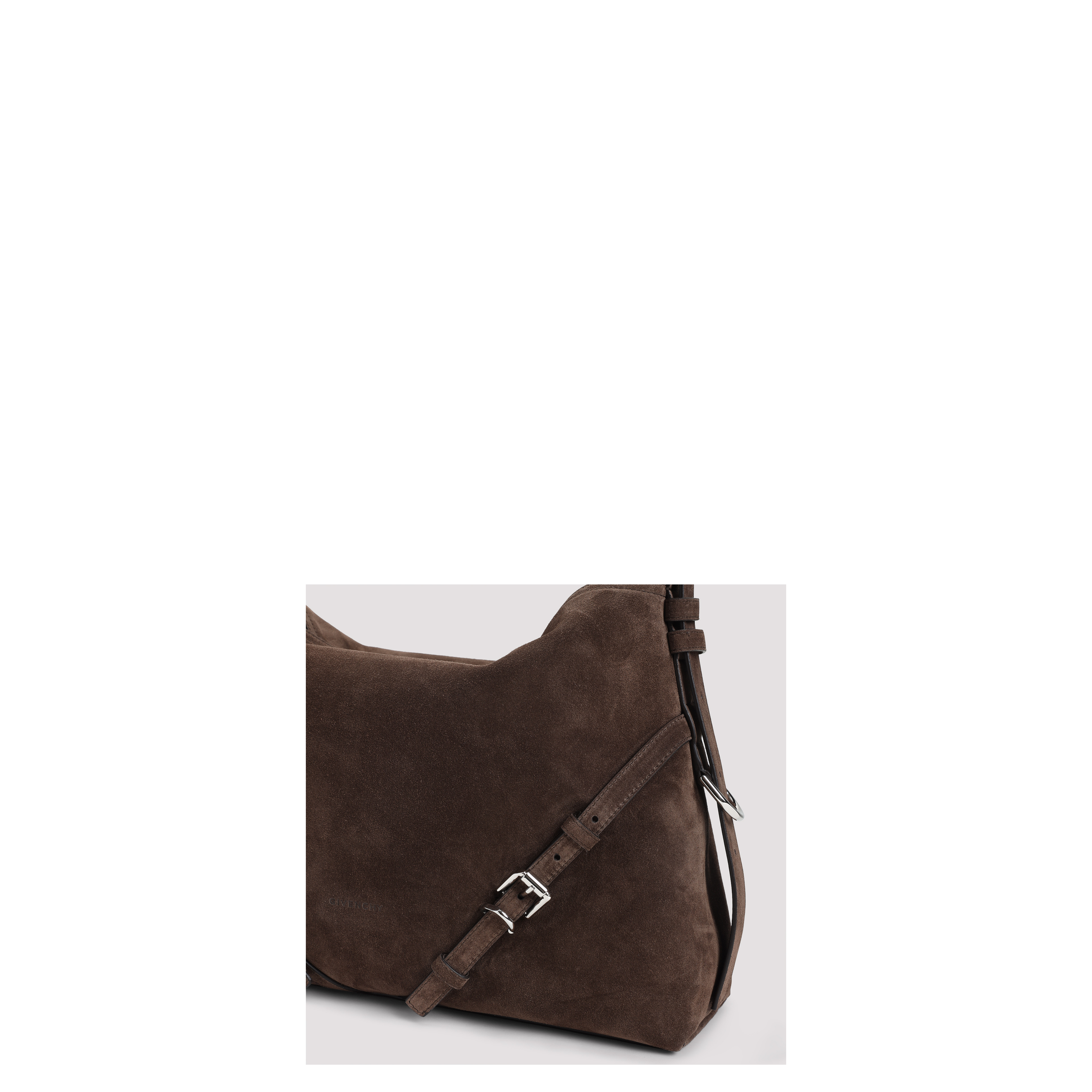 Medium Voyou Shoulder Bag Ebony Brown - Image 5
