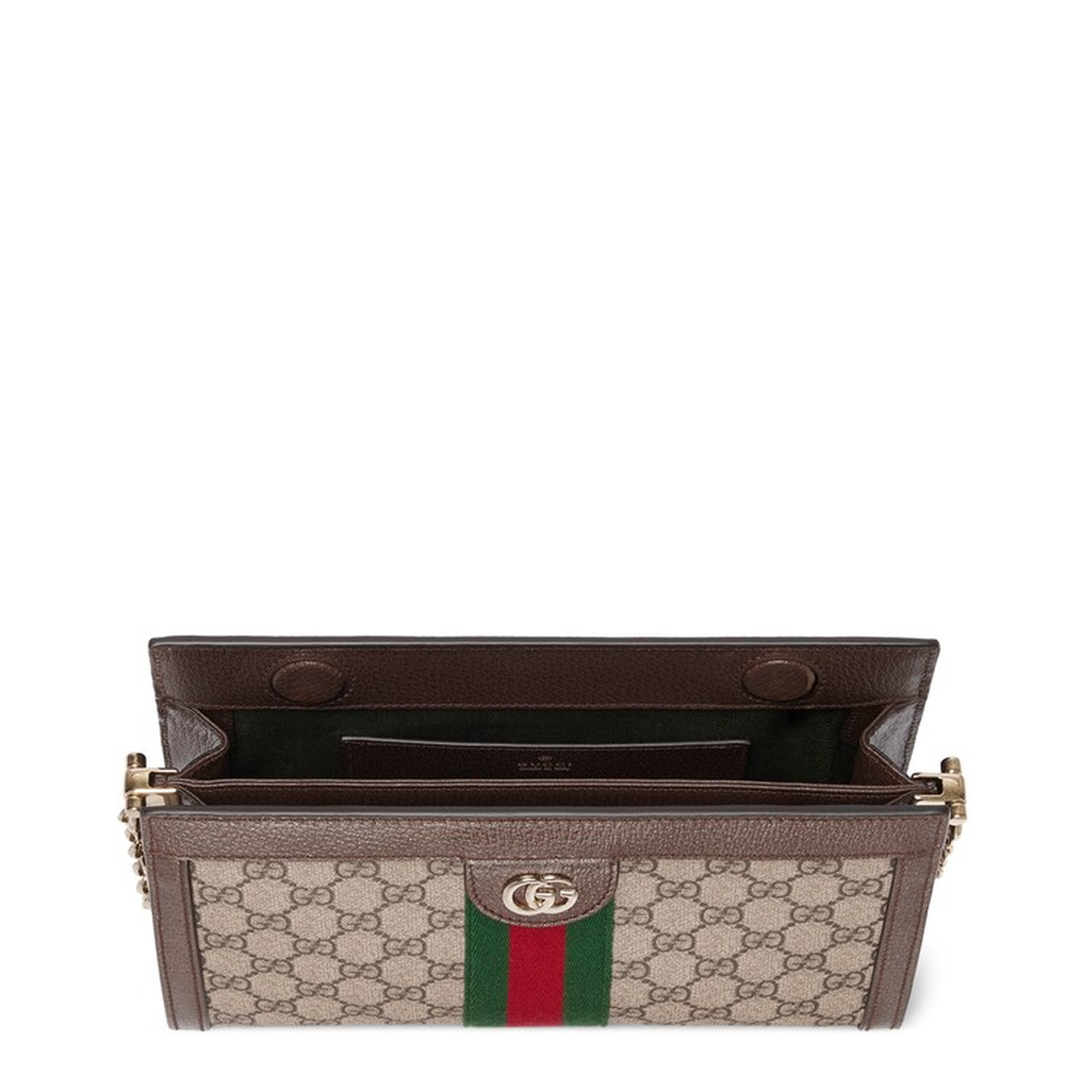 Ophidia Medium Shoulder Bag in Beige and Brown GG Fabric - Image 4