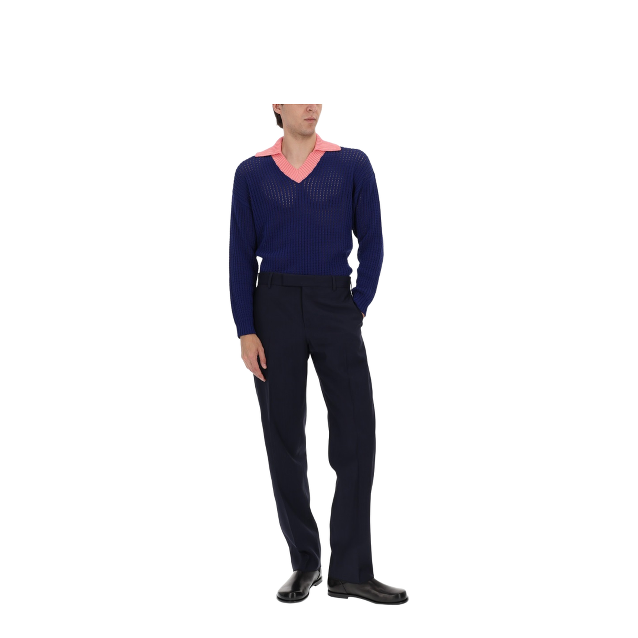 Blue And Pink Cotton Jumper - Image 2