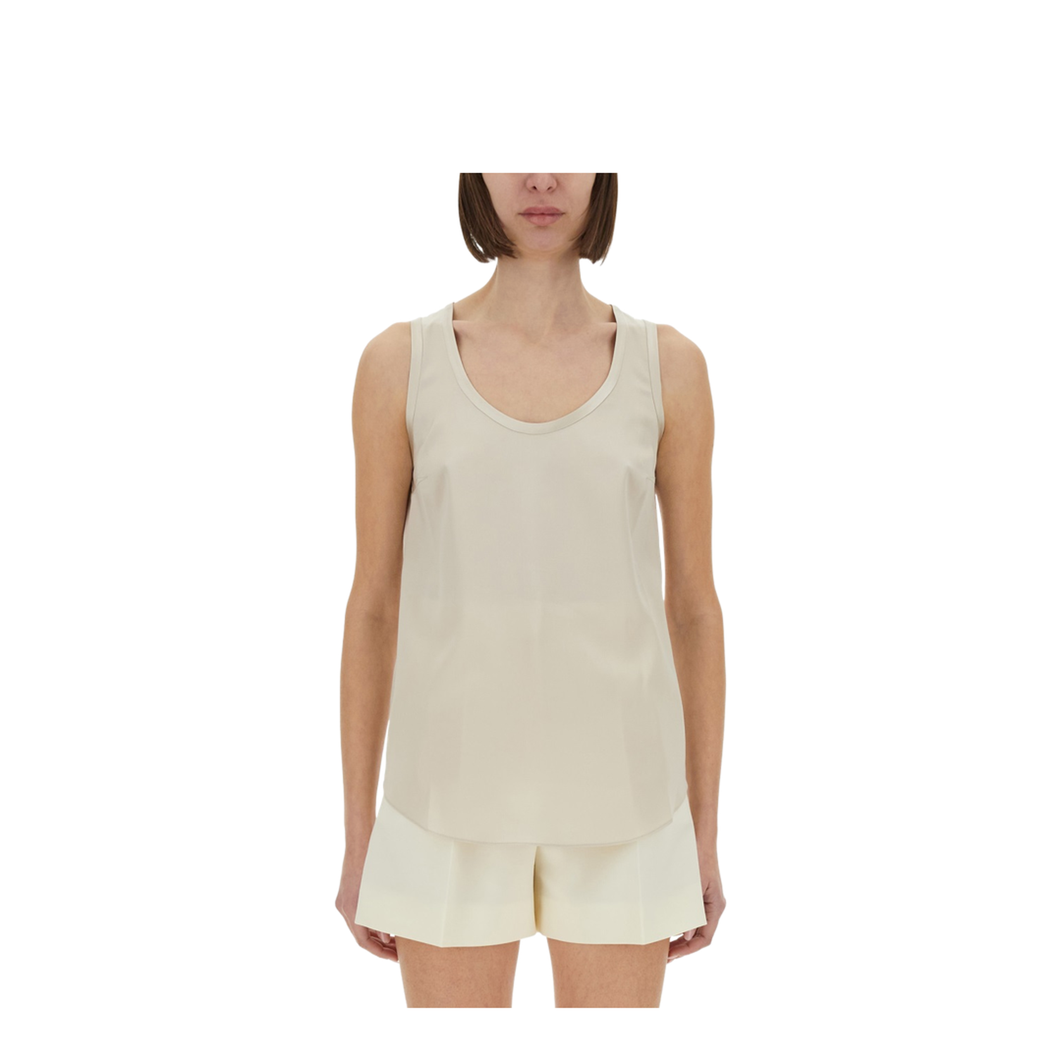 Stretch Silk Satin Top - Image 1