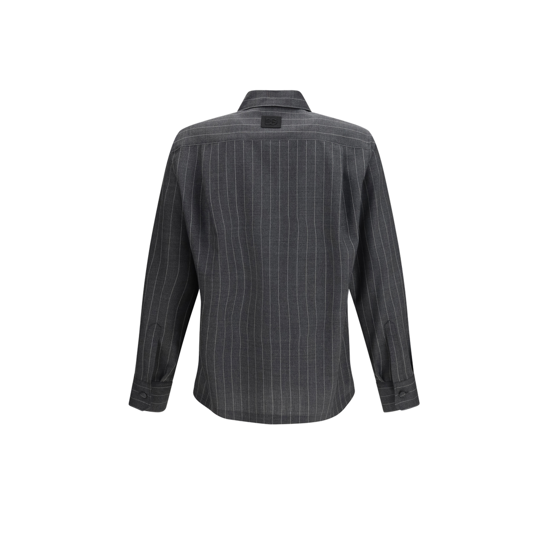 Pinstripe Wool Shirt - Image 2