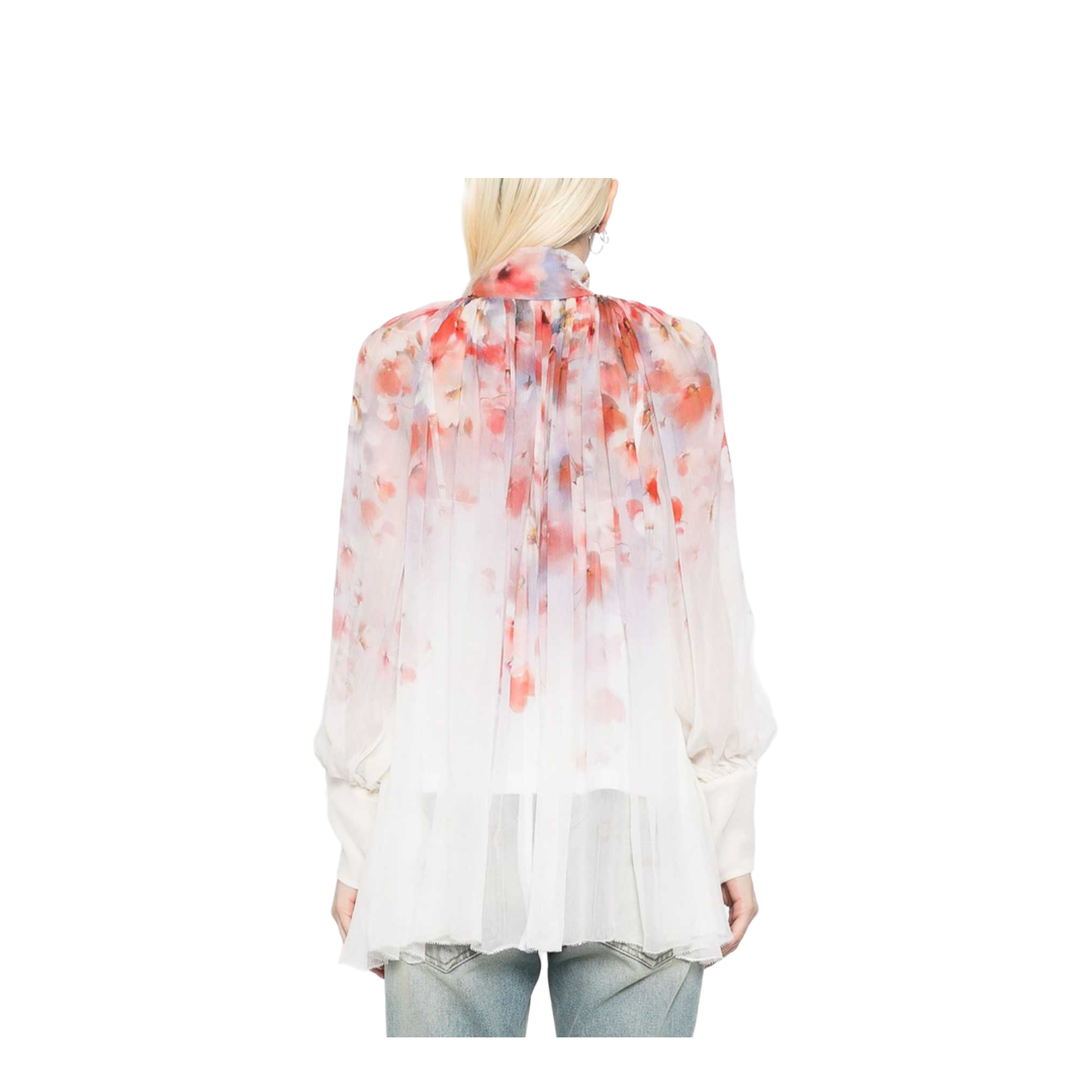 Crush Blouse With Floral Print - Image 4