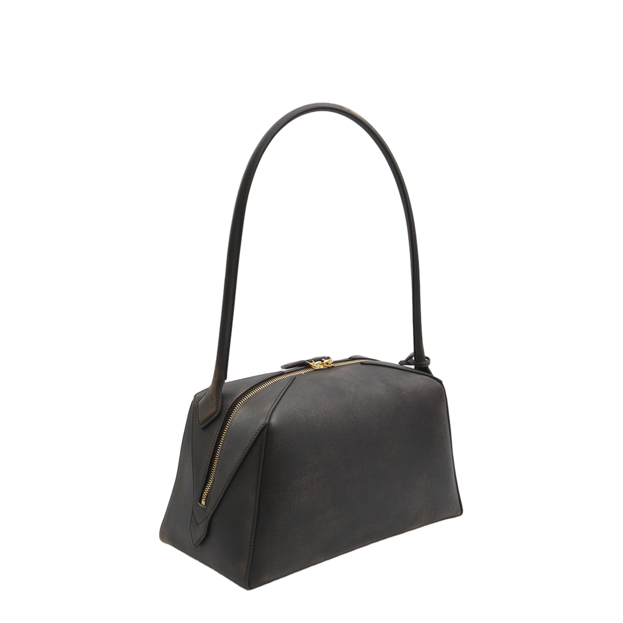 Medium Leather Shoulder Bag - Brown - Image 2