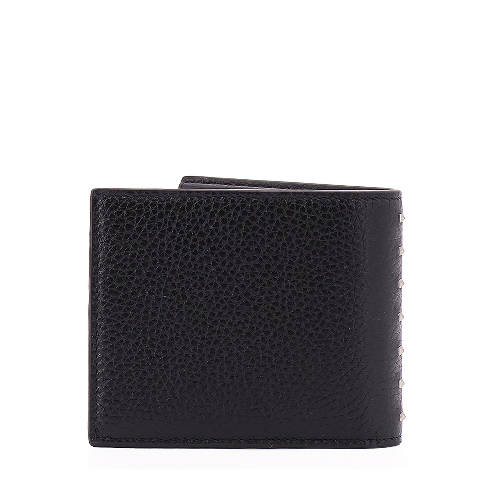 Rockstud Grainy Calfskin Wallet - Black - Image 2