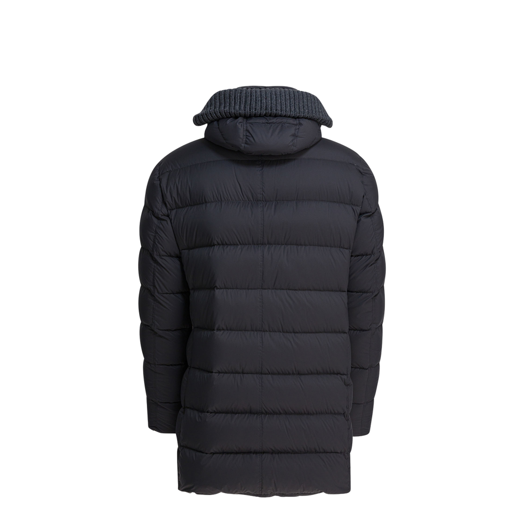 Long Down Jacket With Hood - Image 2