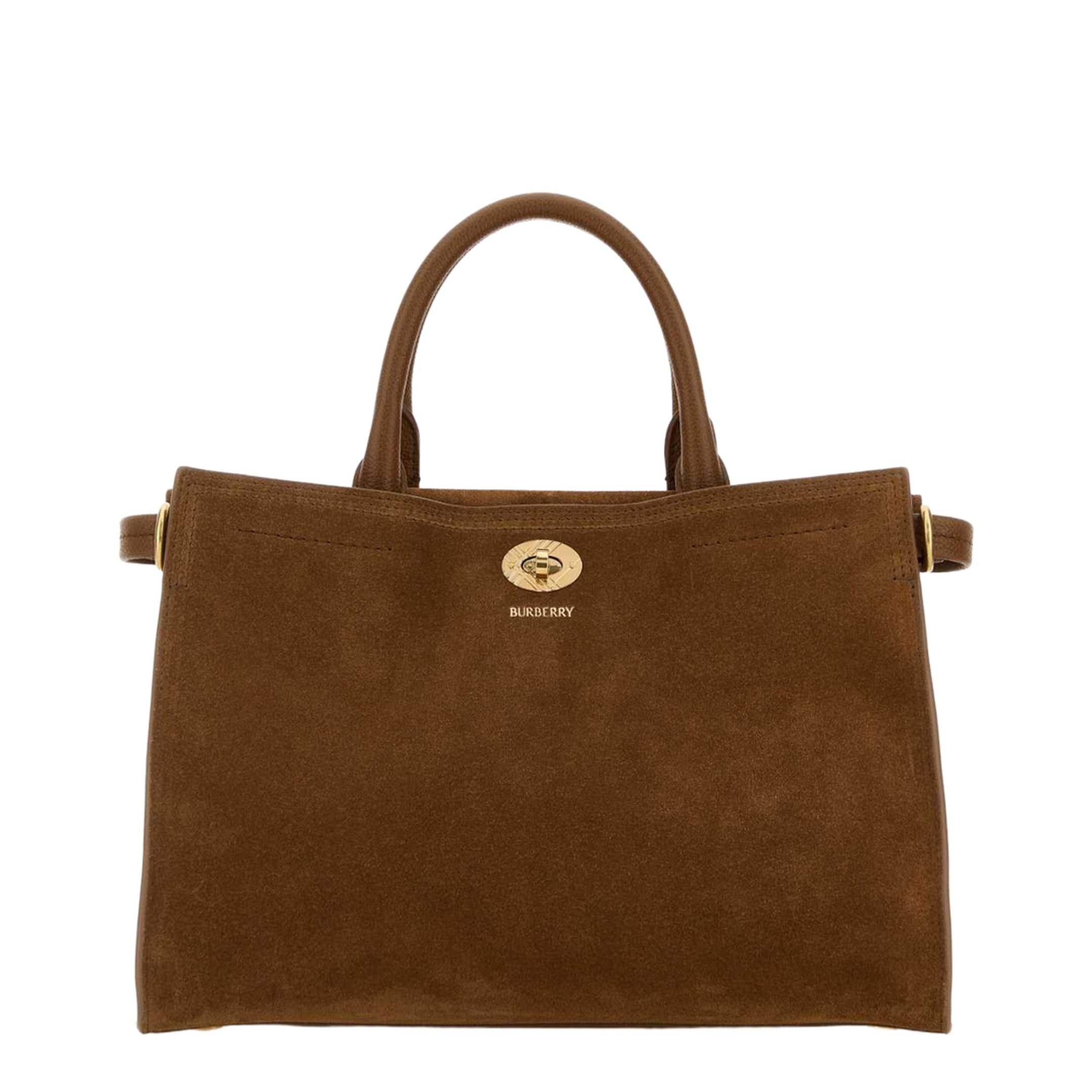 Cotswolds Small Suede Tote Bag - Hazel Brown - Image 1