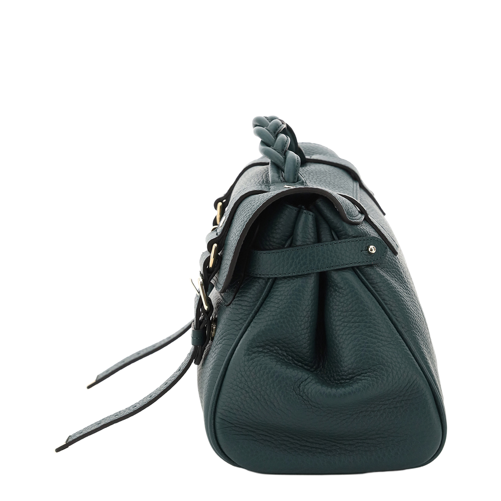 Alexa Heavy Green Leather Handbag - Image 3