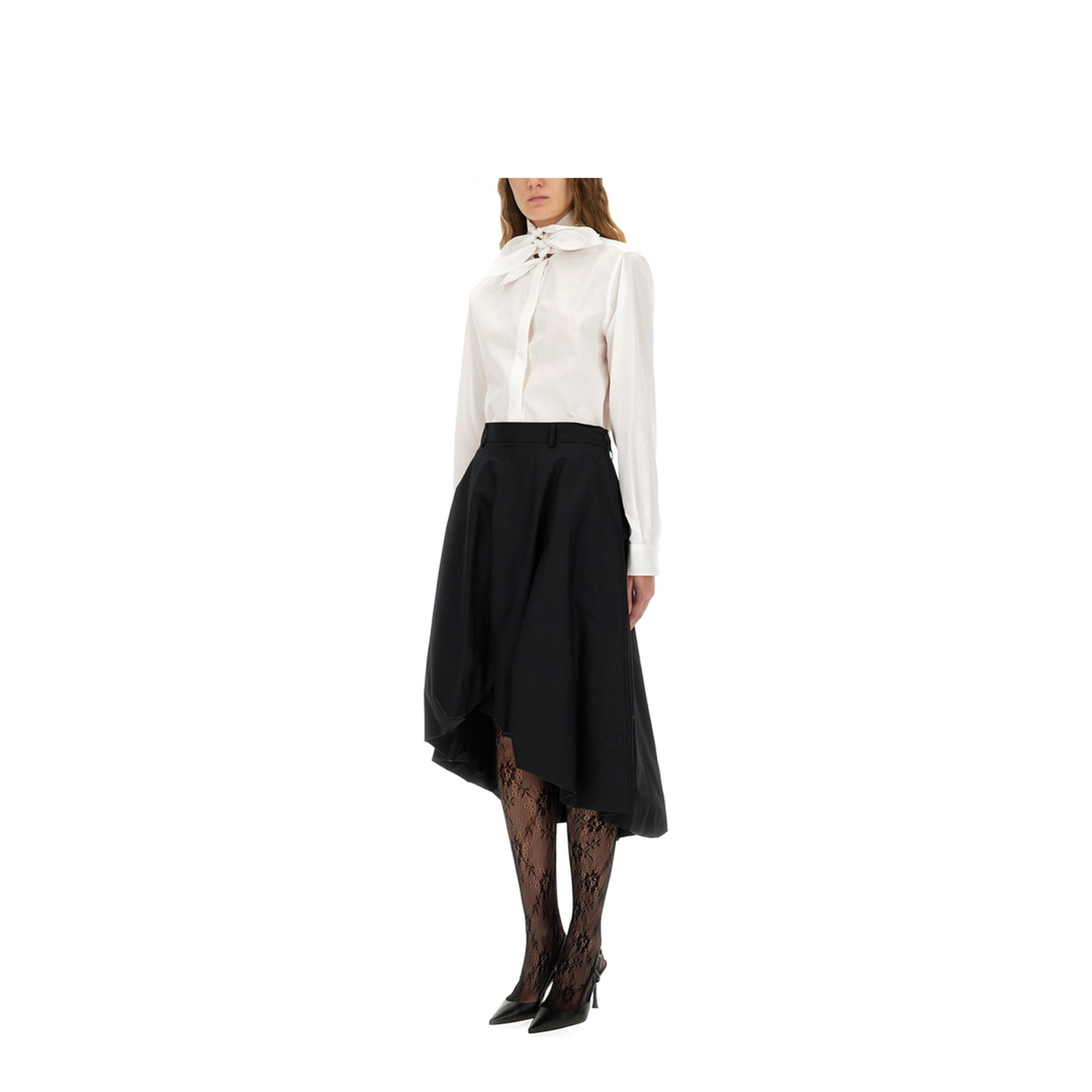 Cotton Poplin Jacquard Shirt - Image 2