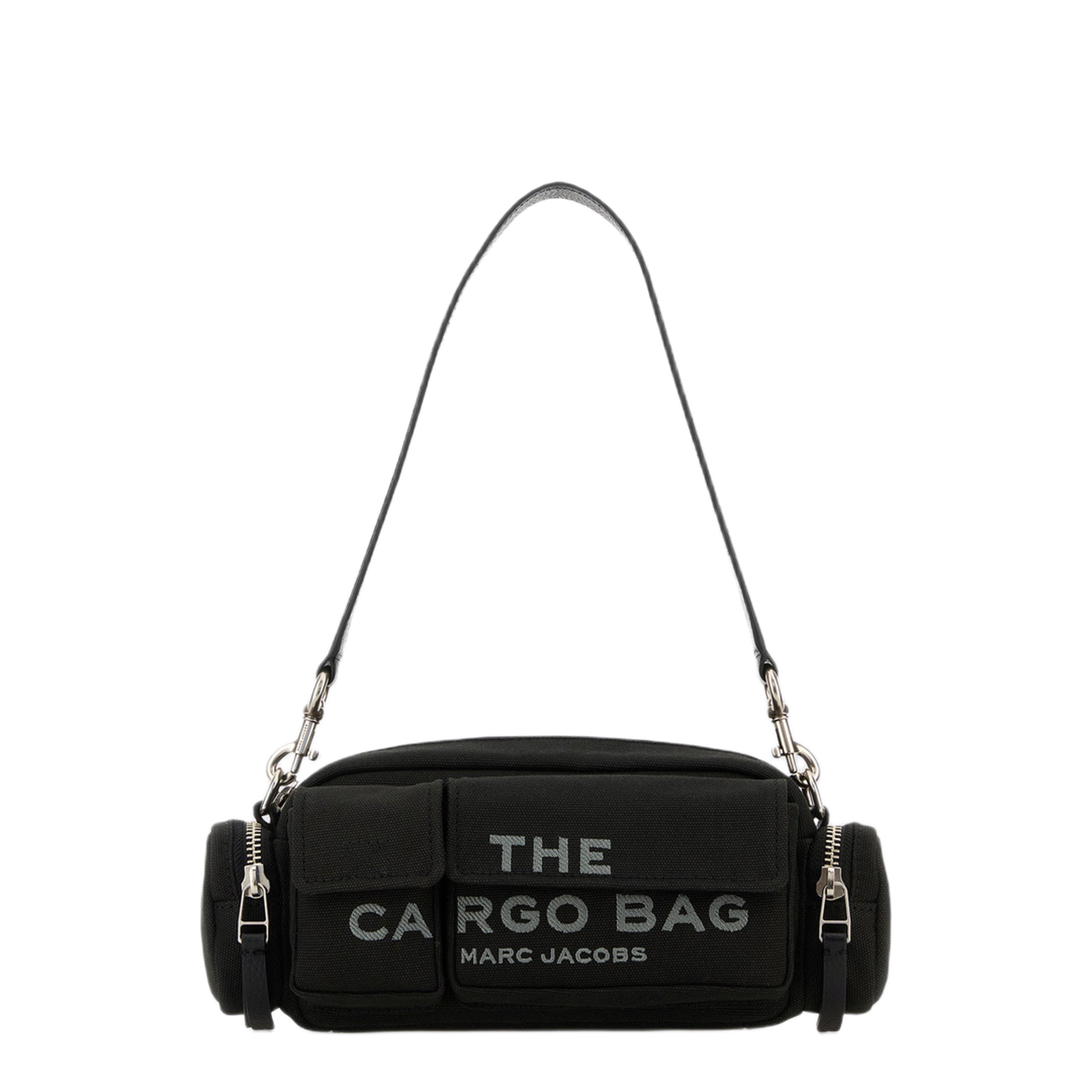 Cotton Shoulder Bag - Black - Image 1