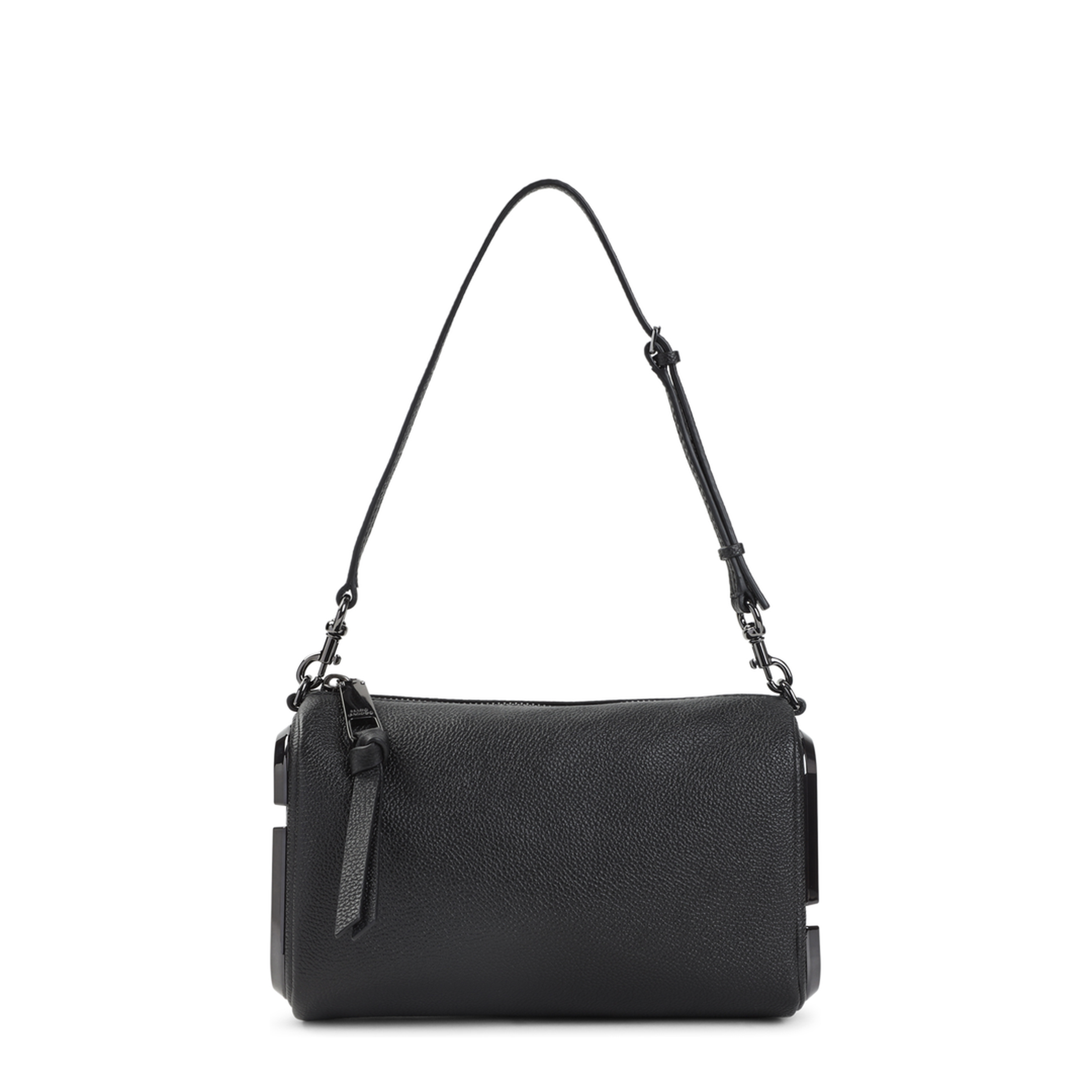 The Snapshot Leather Shoulder Bag - Black - Image 1
