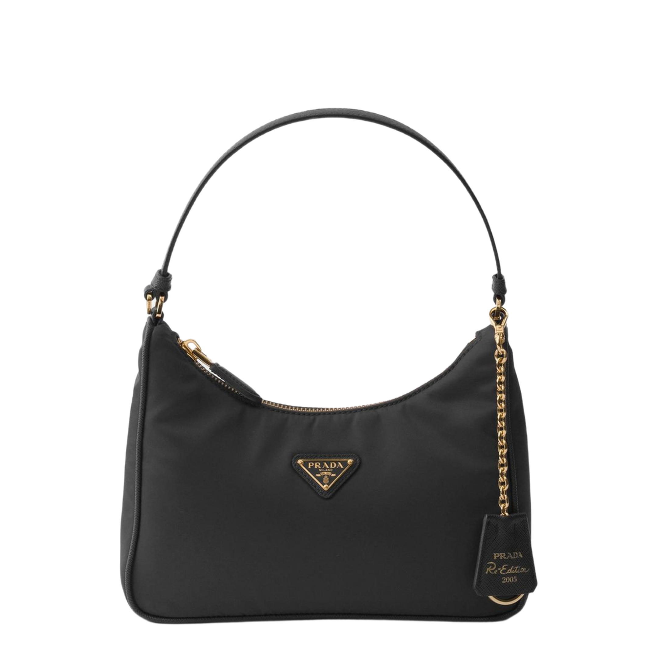 Re-Edition 2005 Mini Re-Nylon and Saffiano Handbags - Black - Image 1