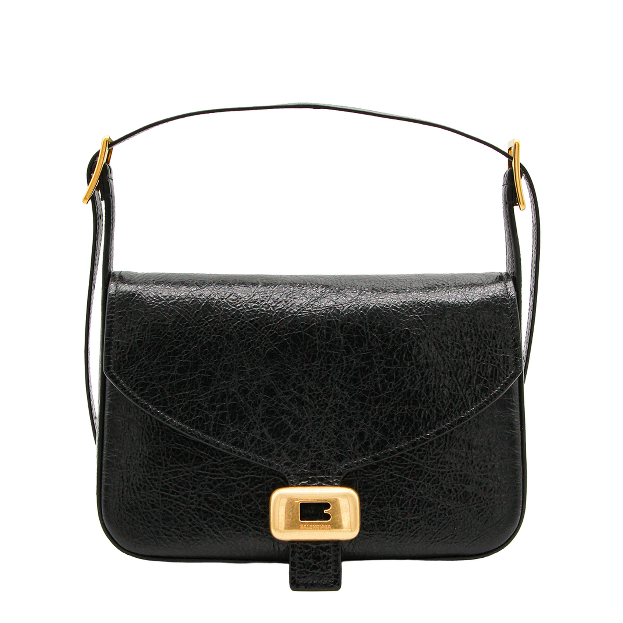 Clicca Medium Arena Lambskin Shoulder Bag - Black - Image 1