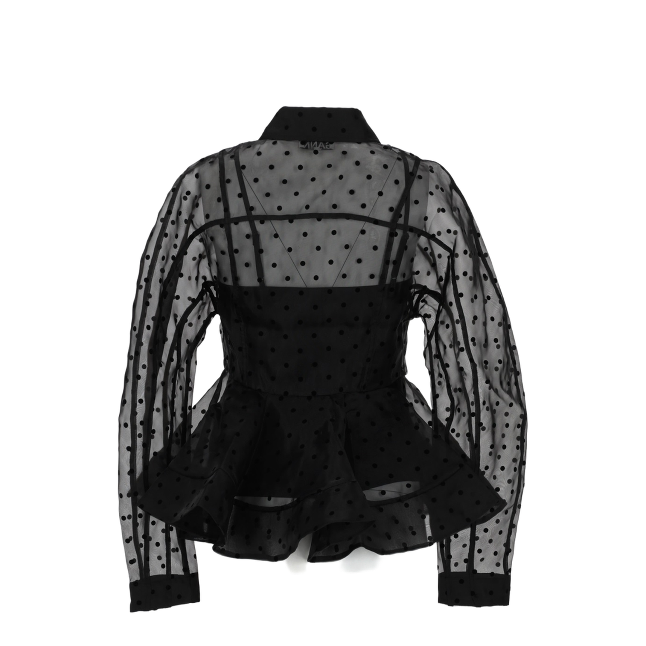 Peplum Shirt In Organza - Image 2