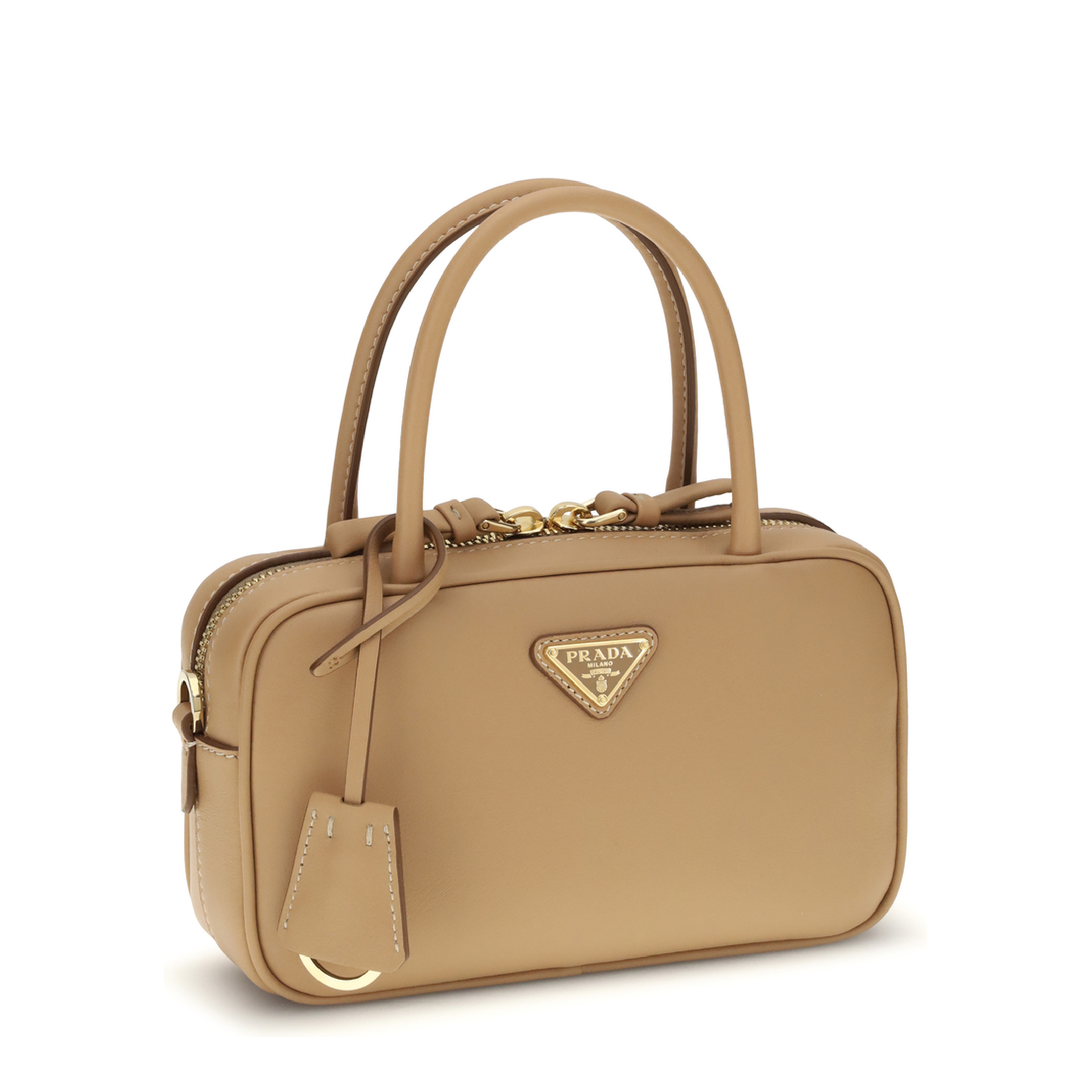 Mini Calf Leather Satchel - Light Green - Image 2