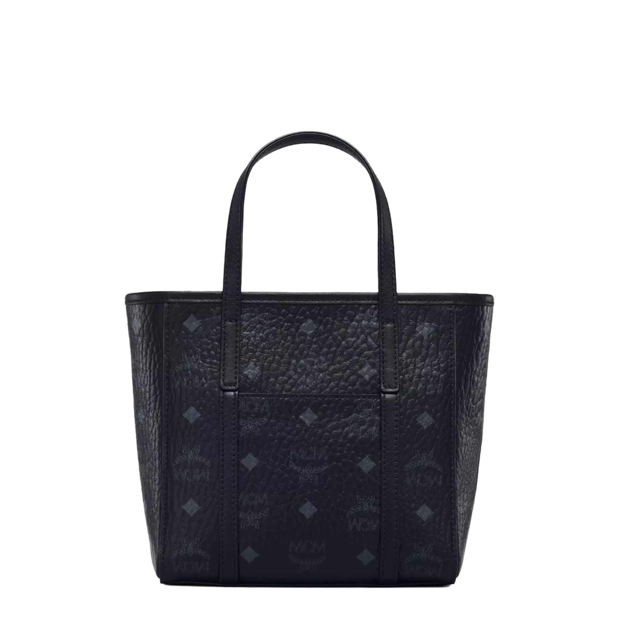 Toni Top-Zip Mini Tote Calf Leather Tote - Black - Image 2