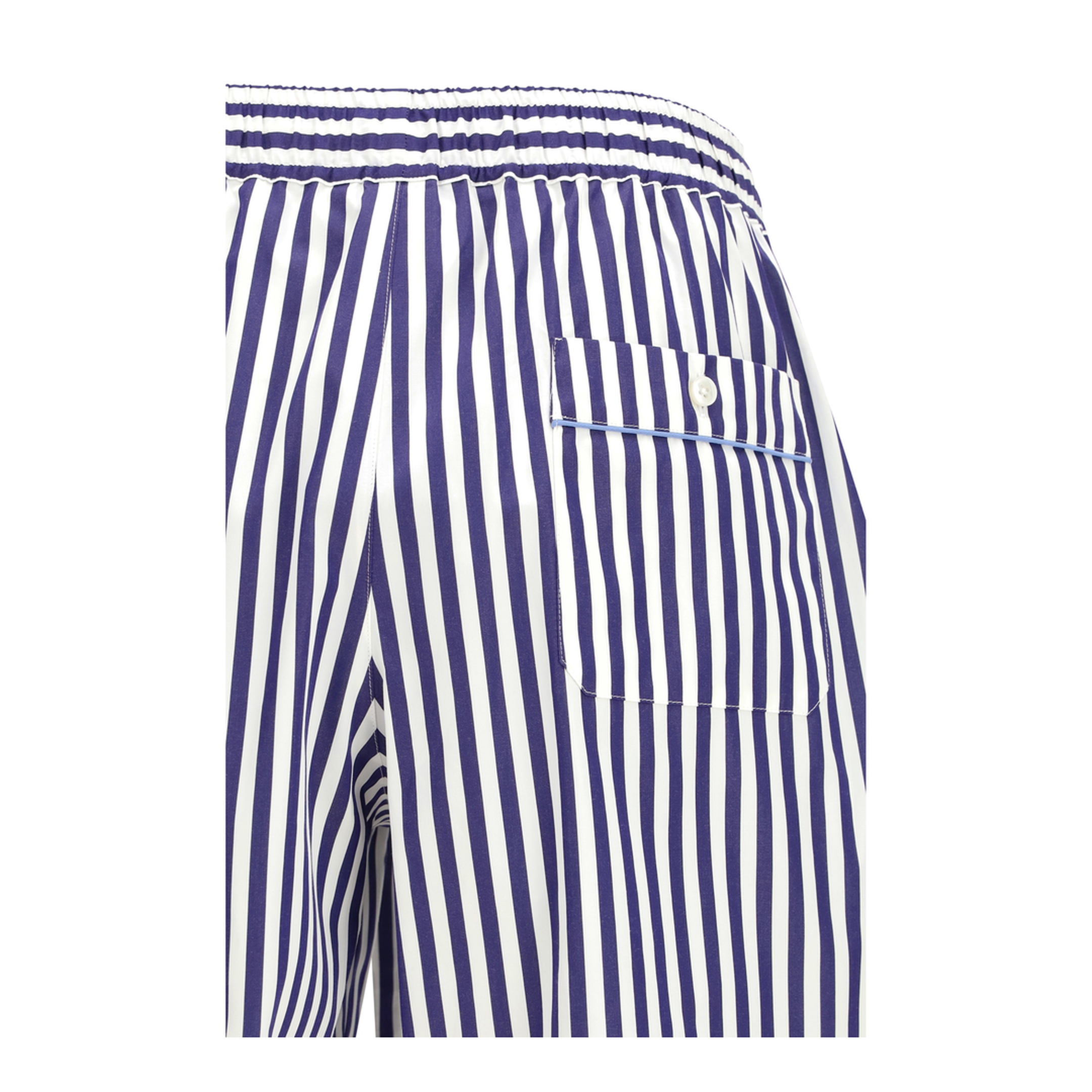 Striped Drawstring Shorts - Image 3