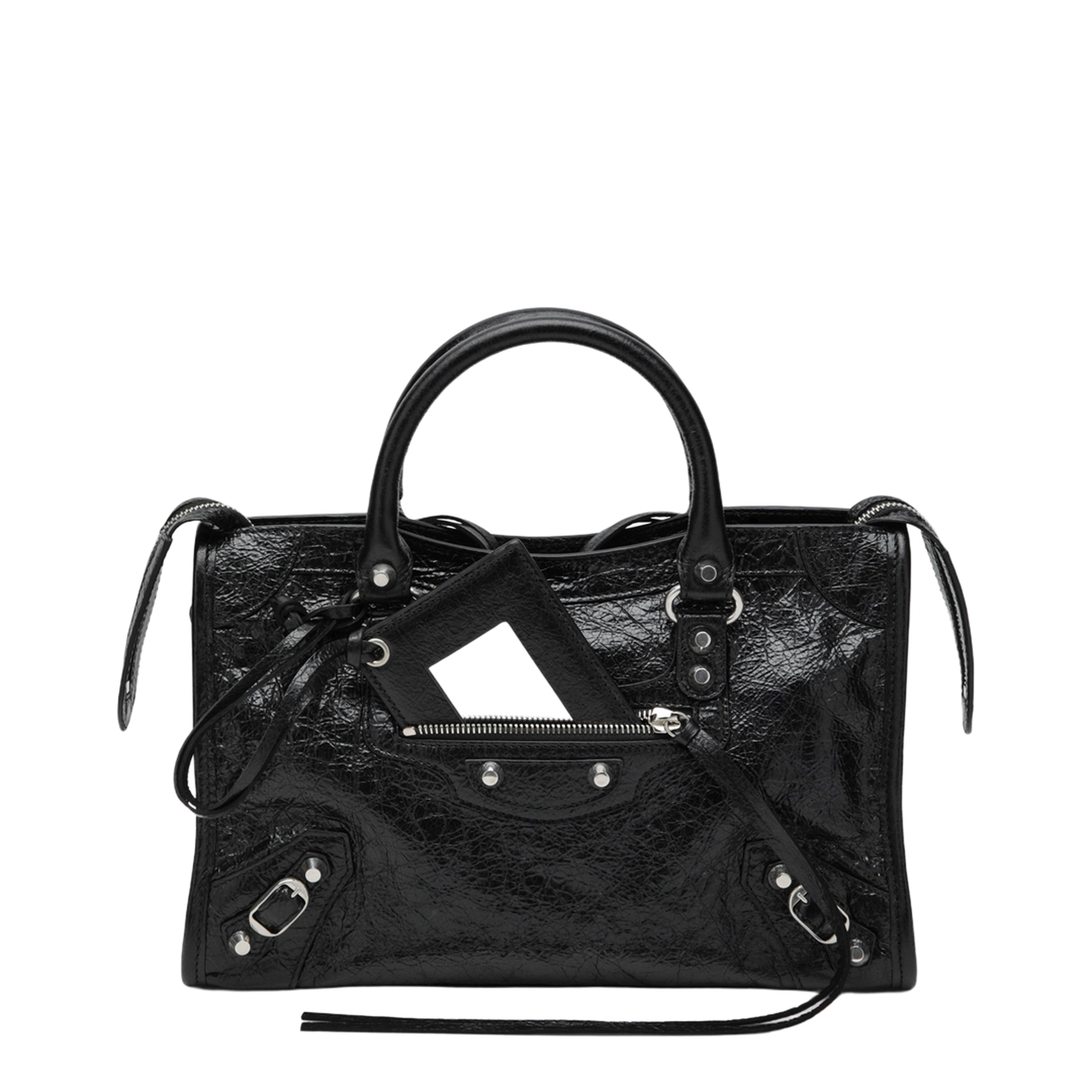 Le City Small Lambskin Top-Handle Bag - Black - Image 1