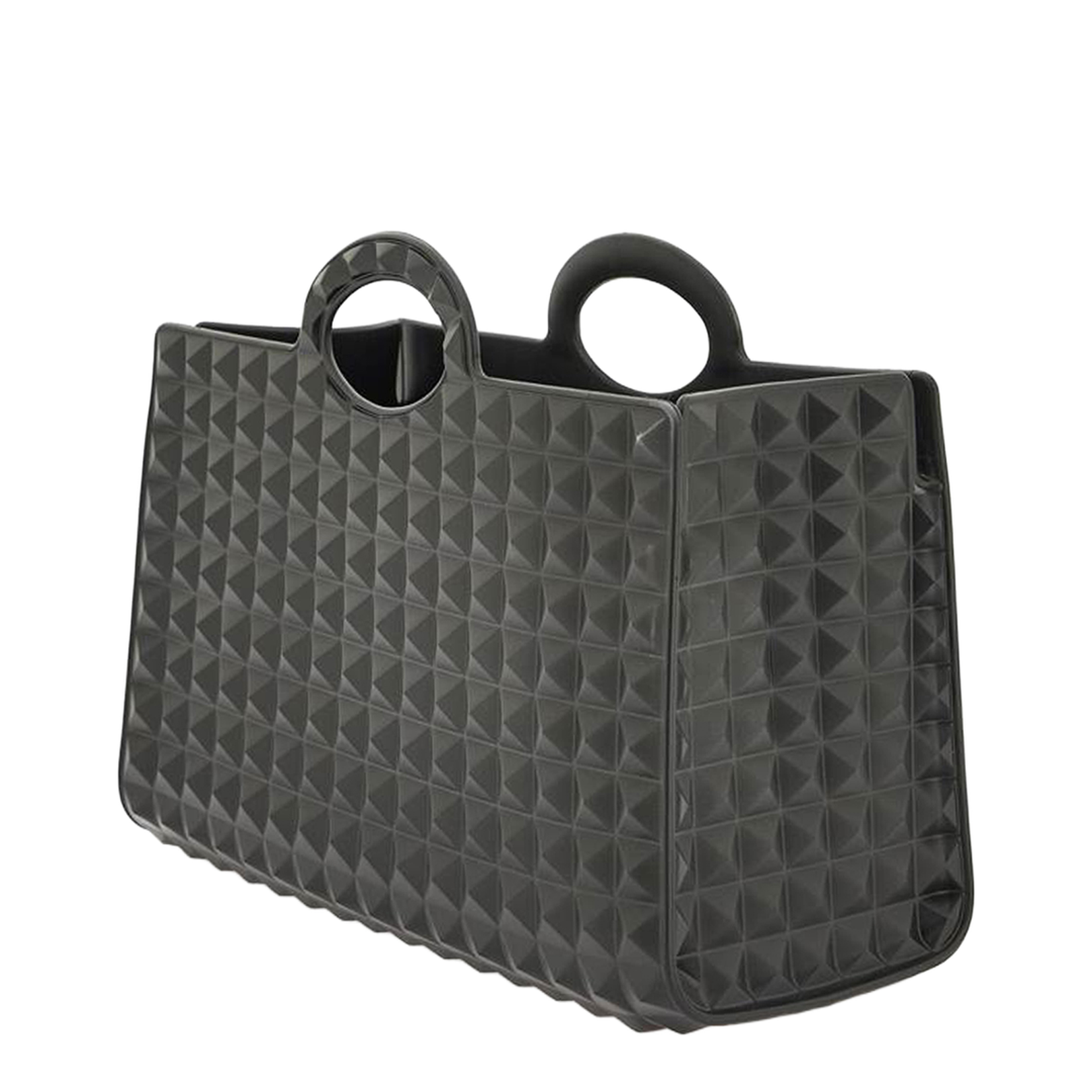 Black Rubber Le Troisième Shopping Bag - Image 4