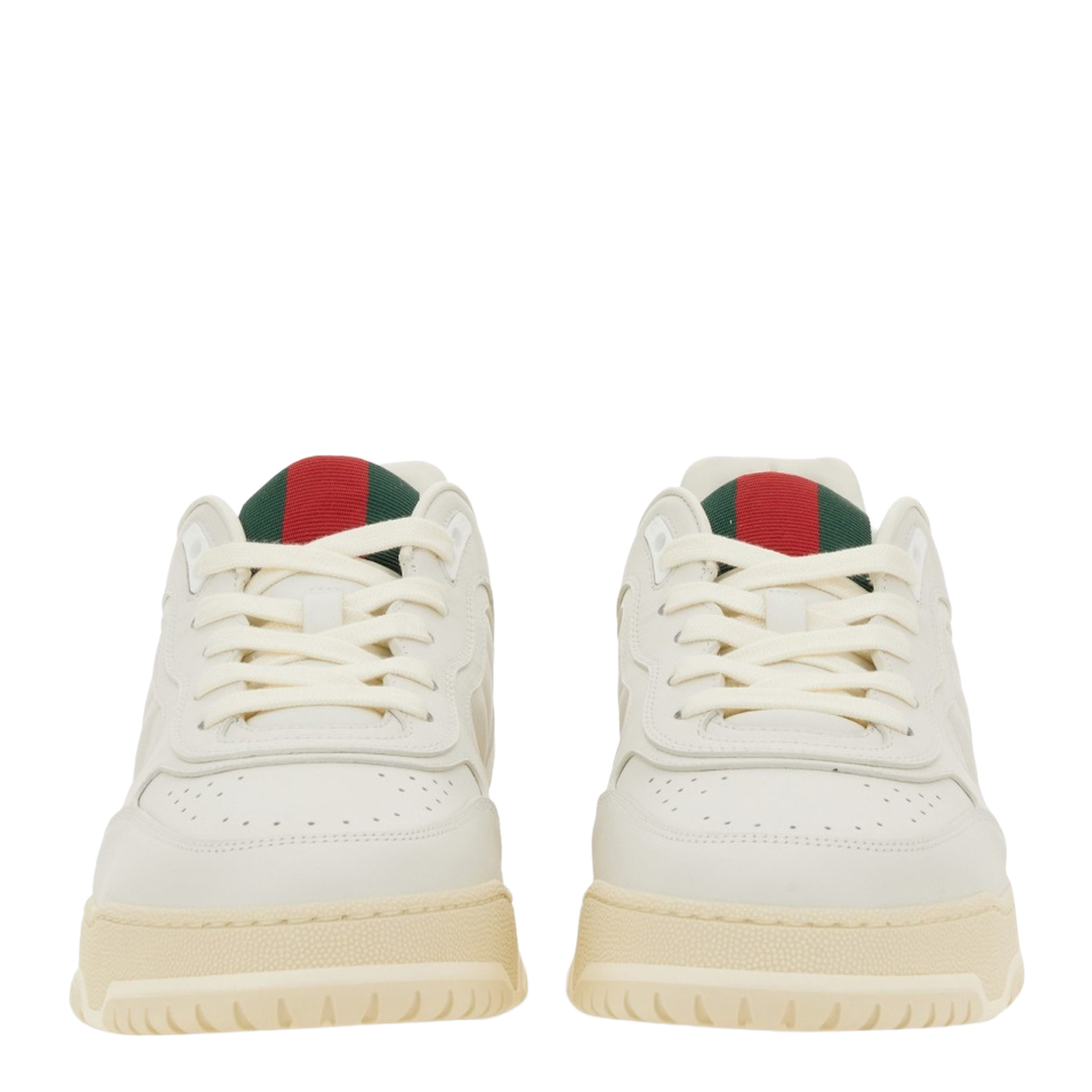 Re-Web Trainer in White Leather - Image 3