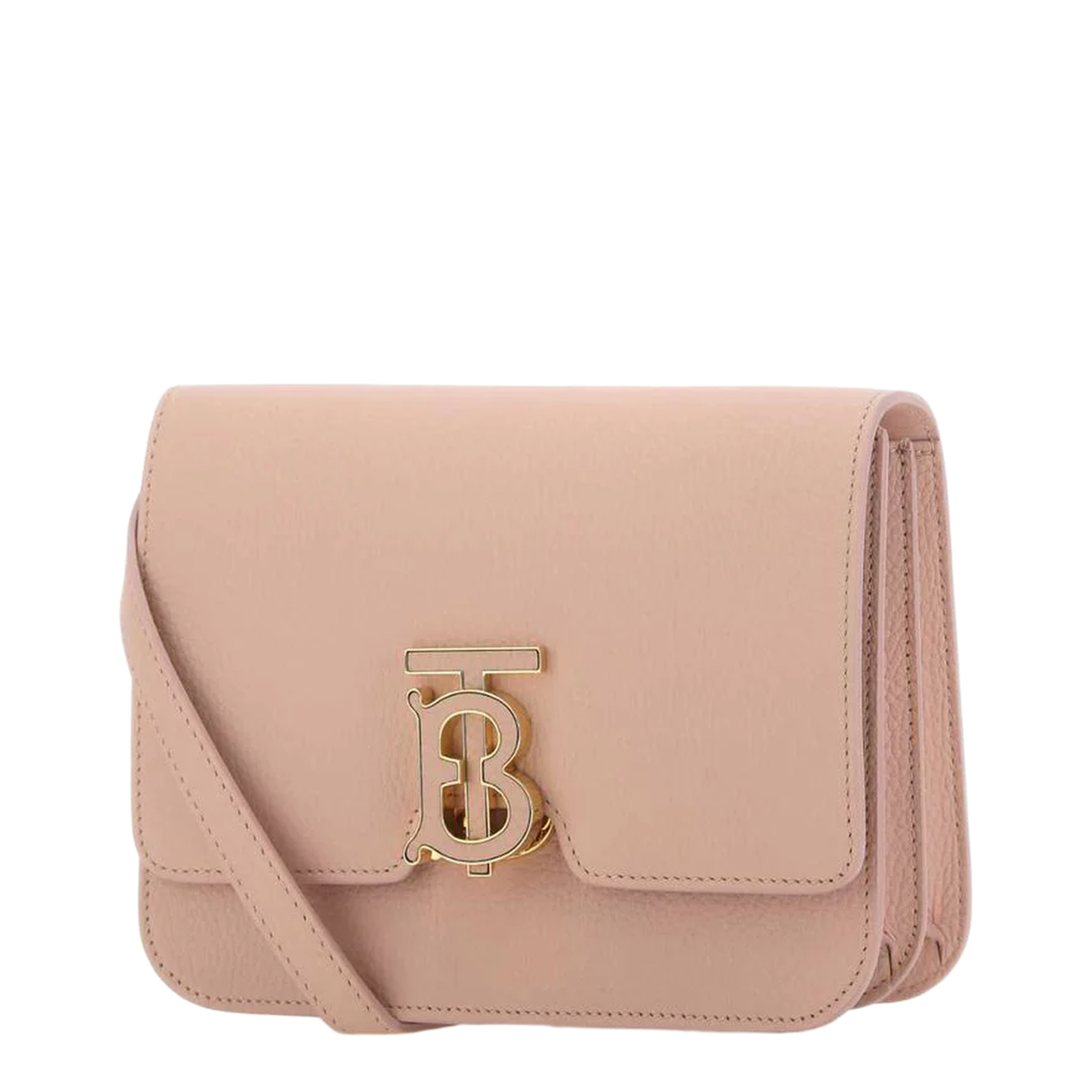 TB Small Calf Leather Crossbody - Pink - Image 2