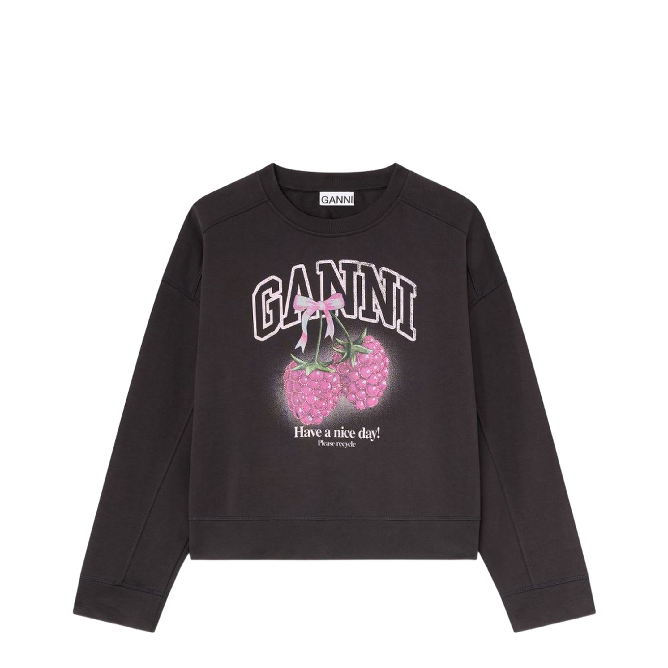 Raspberry Cotton Sweatshirt - Image 1