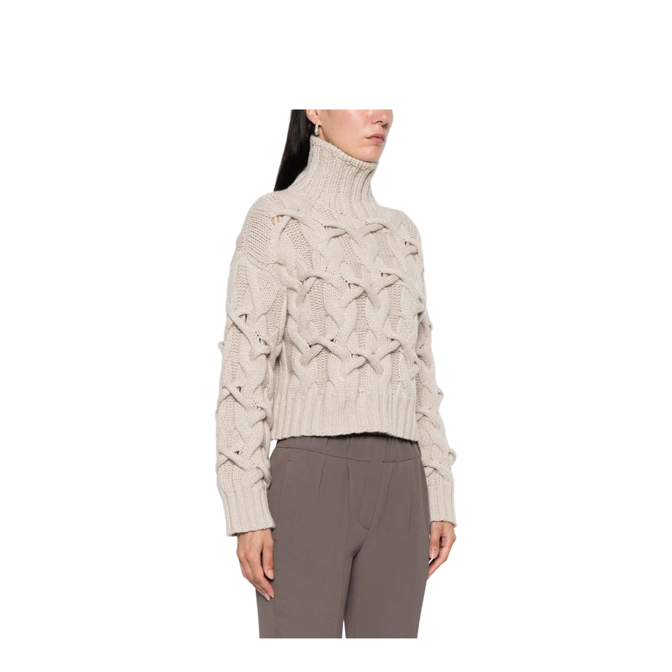 Cable-Knit Cashmere Sweater - Image 2