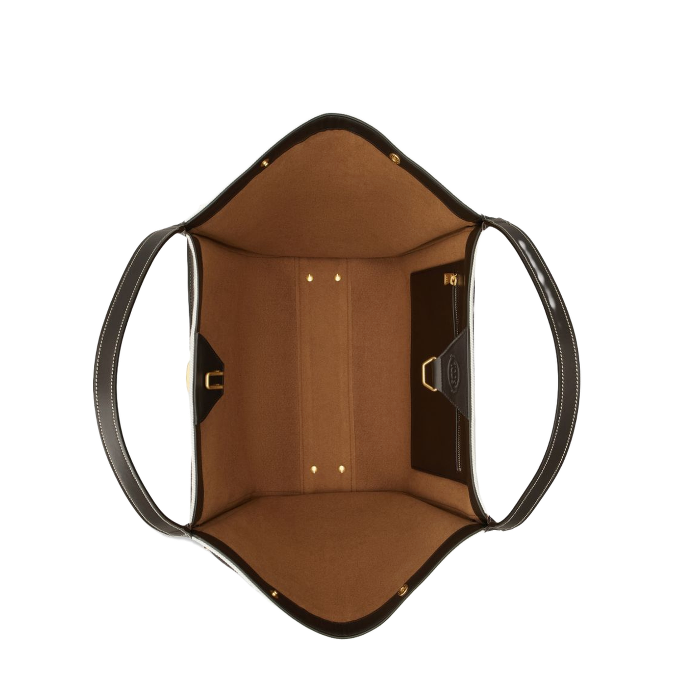 Shopping Bag in Canvas and Leather Medium - Image 3