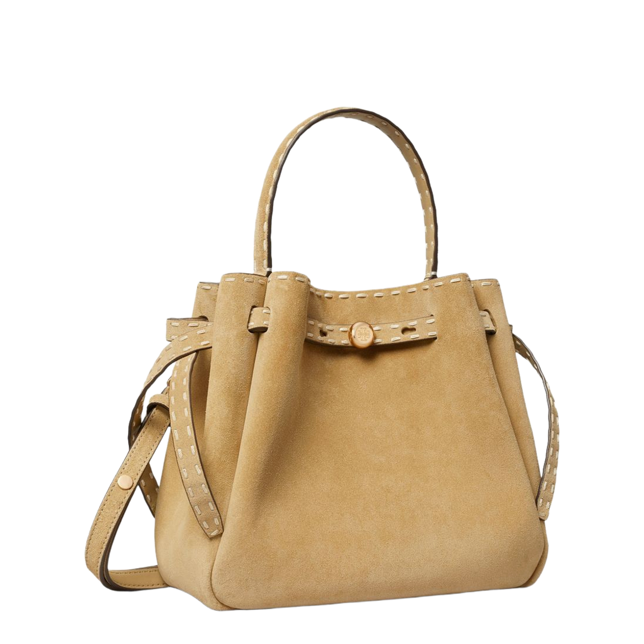 Suede Bucket Bag - Image 5