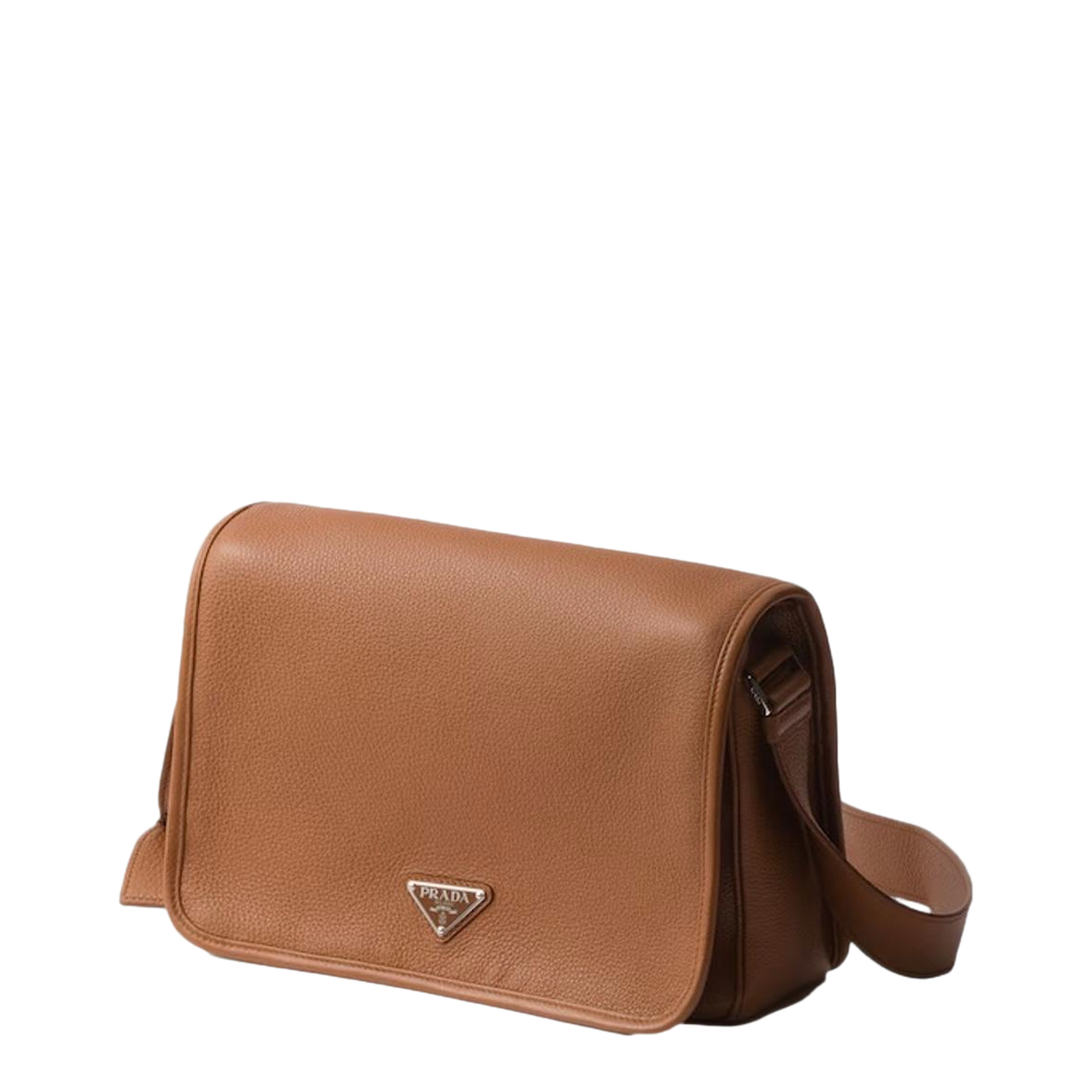 Caramel Leather Crossbody Bag - Image 2