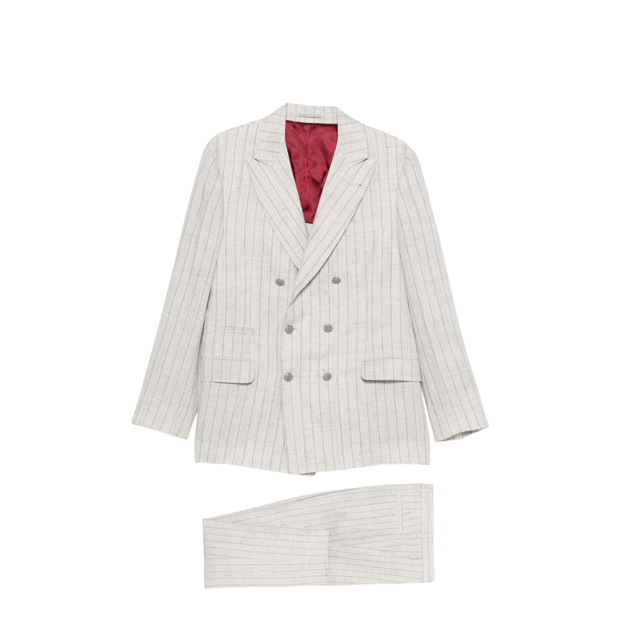 Linen Double-breasted Suit - Image 1