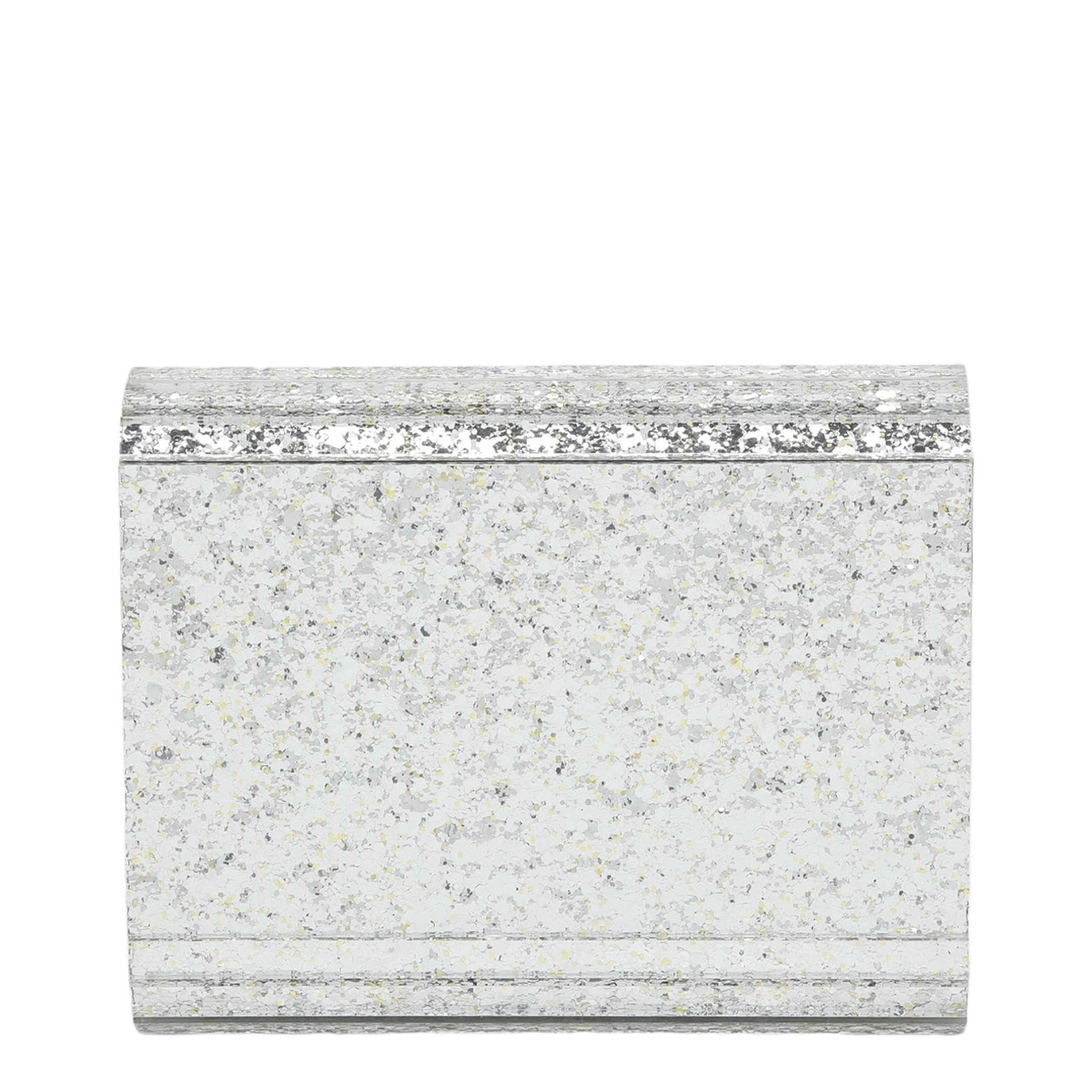 Small Acrylic Clutch Bag - Champagne - Image 2