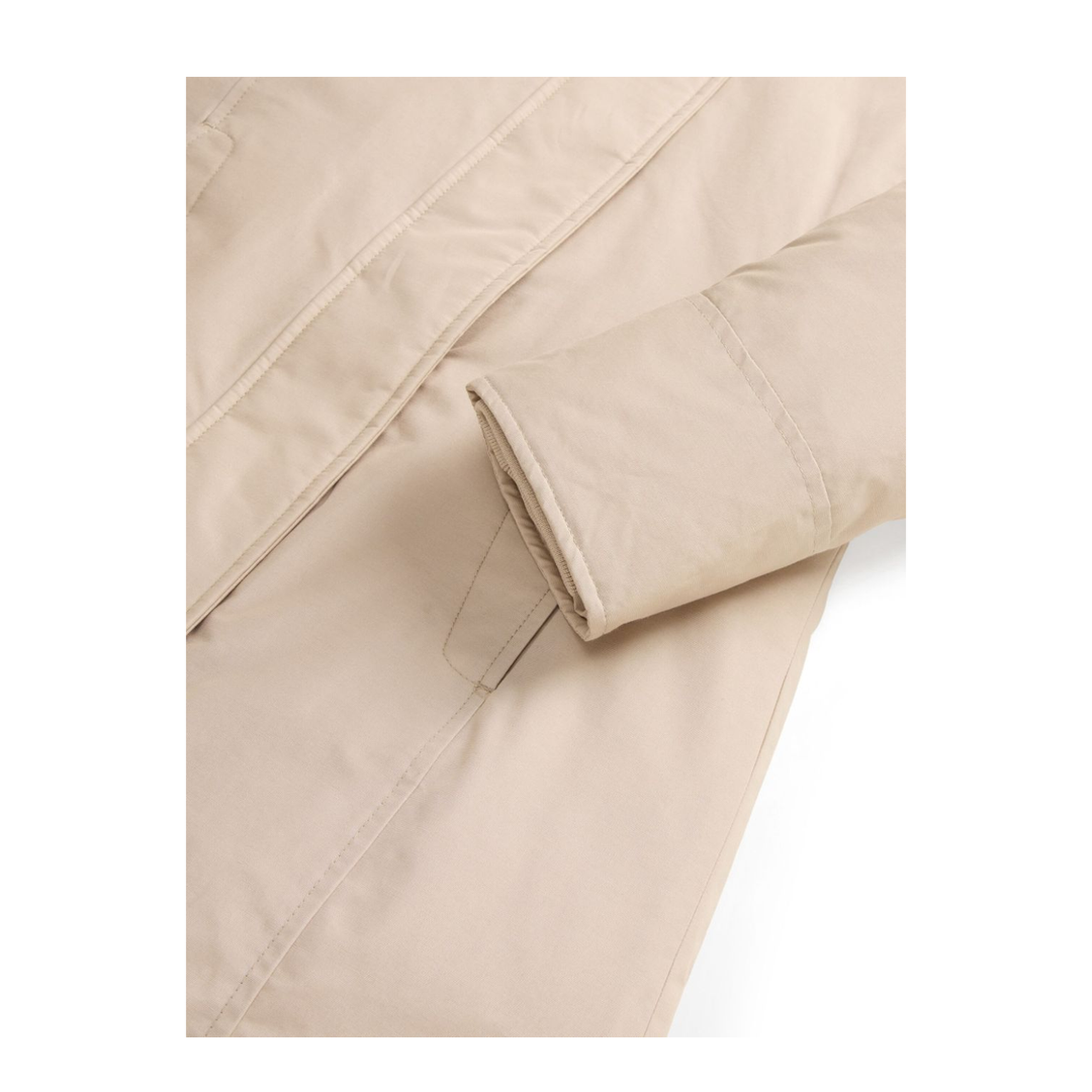 Logo-patch Zip-up Padded Coat - Image 3