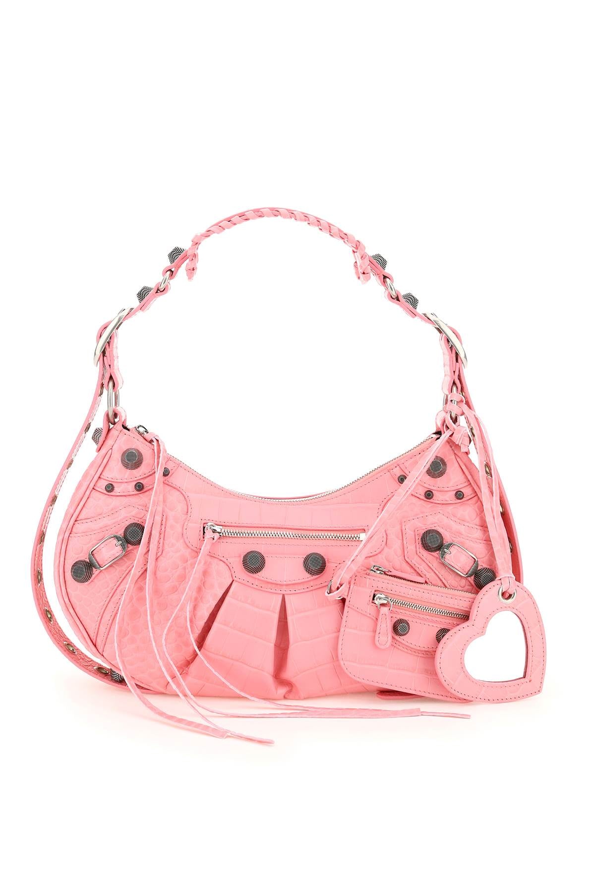 Le Cagole Small Shoulder Bag in Pink - Image 3
